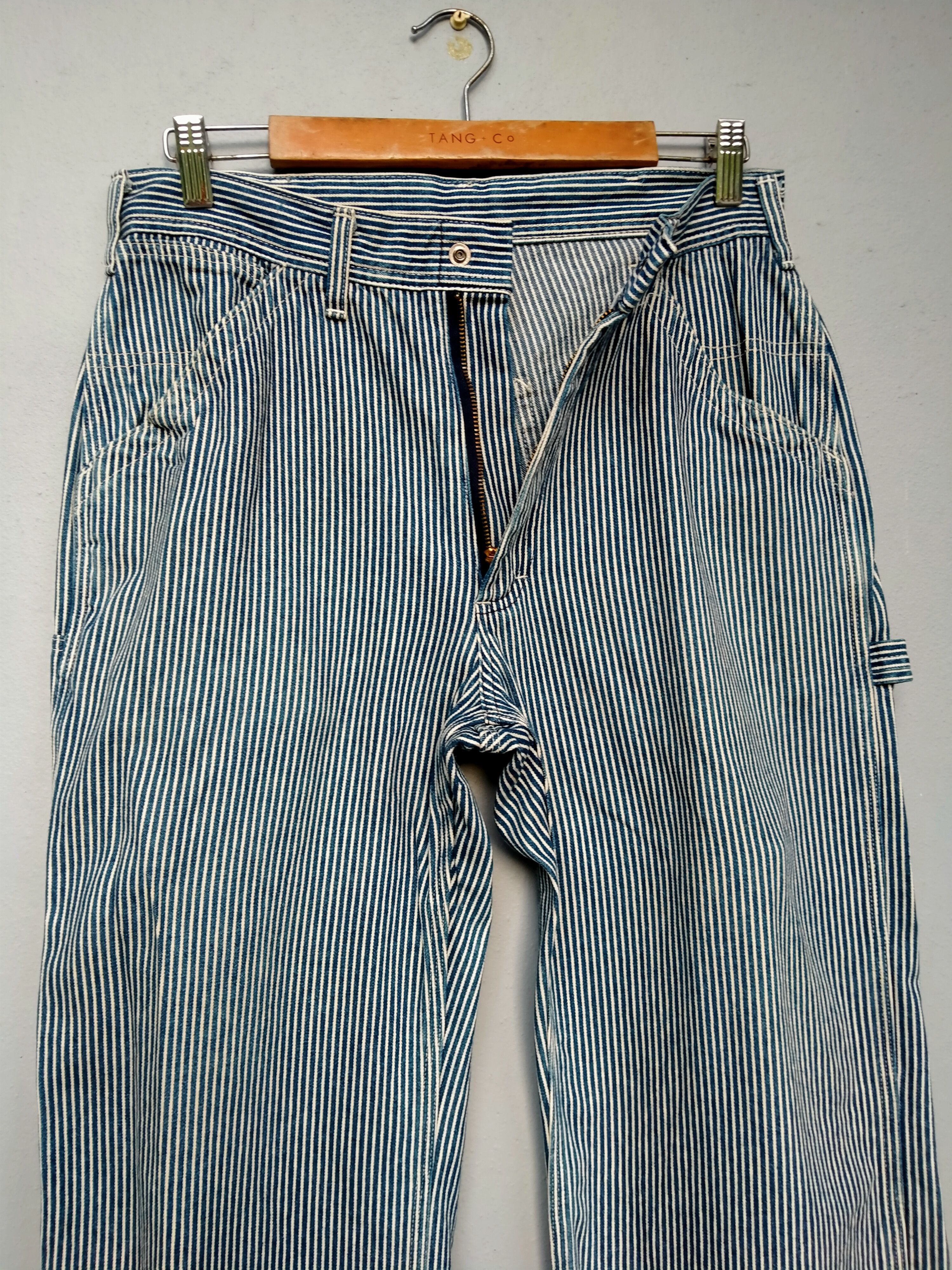 Lee Vintage Lee Sanforized Hickory Stripes Workers Distressed Size US 30 / EU 46 - 4 Thumbnail