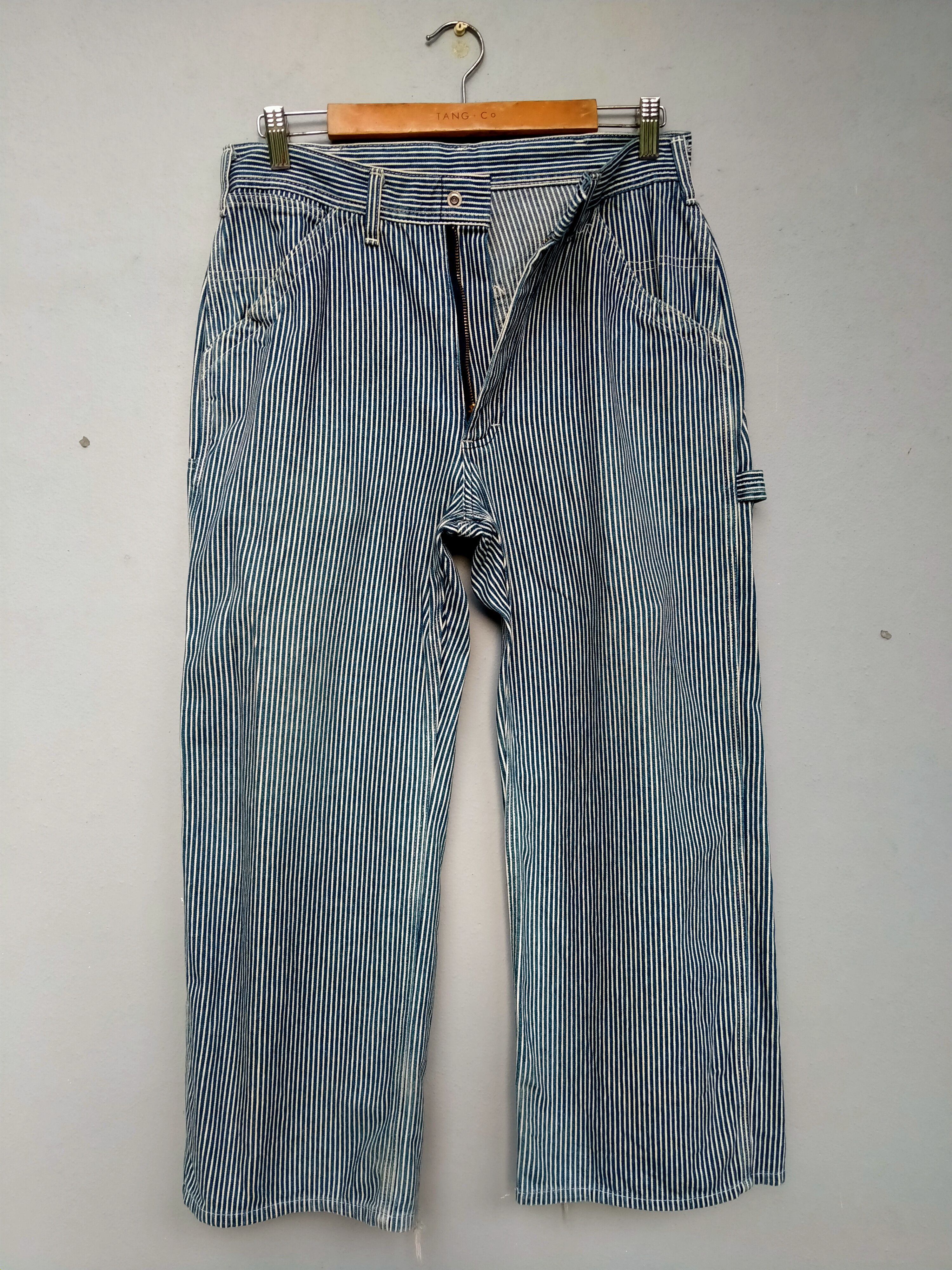 Lee Vintage Lee Sanforized Hickory Stripes Workers Distressed Size US 30 / EU 46 - 3 Thumbnail