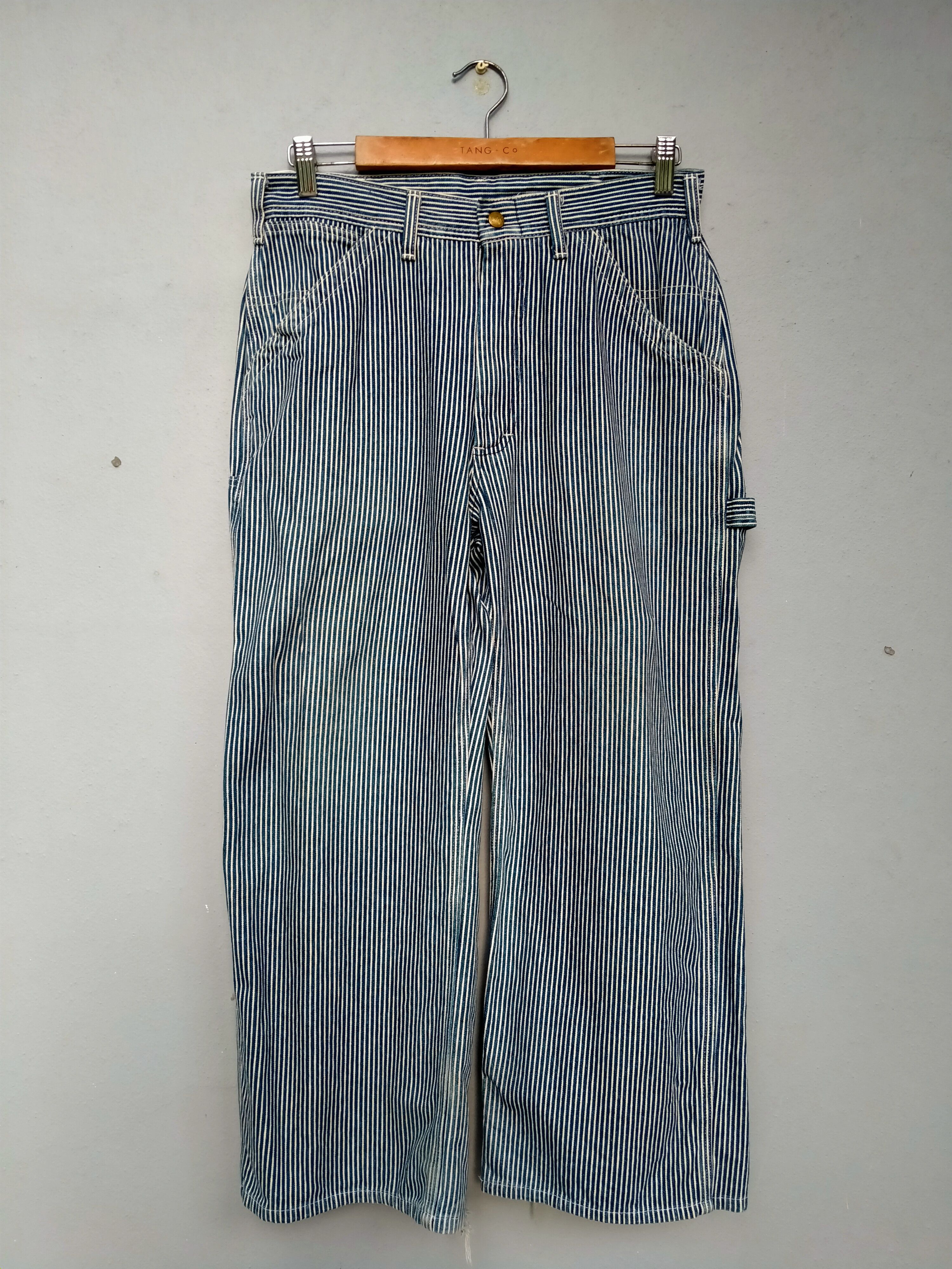 Lee Vintage Lee Sanforized Hickory Stripes Workers Distressed Size US 30 / EU 46 - 2 Thumbnail