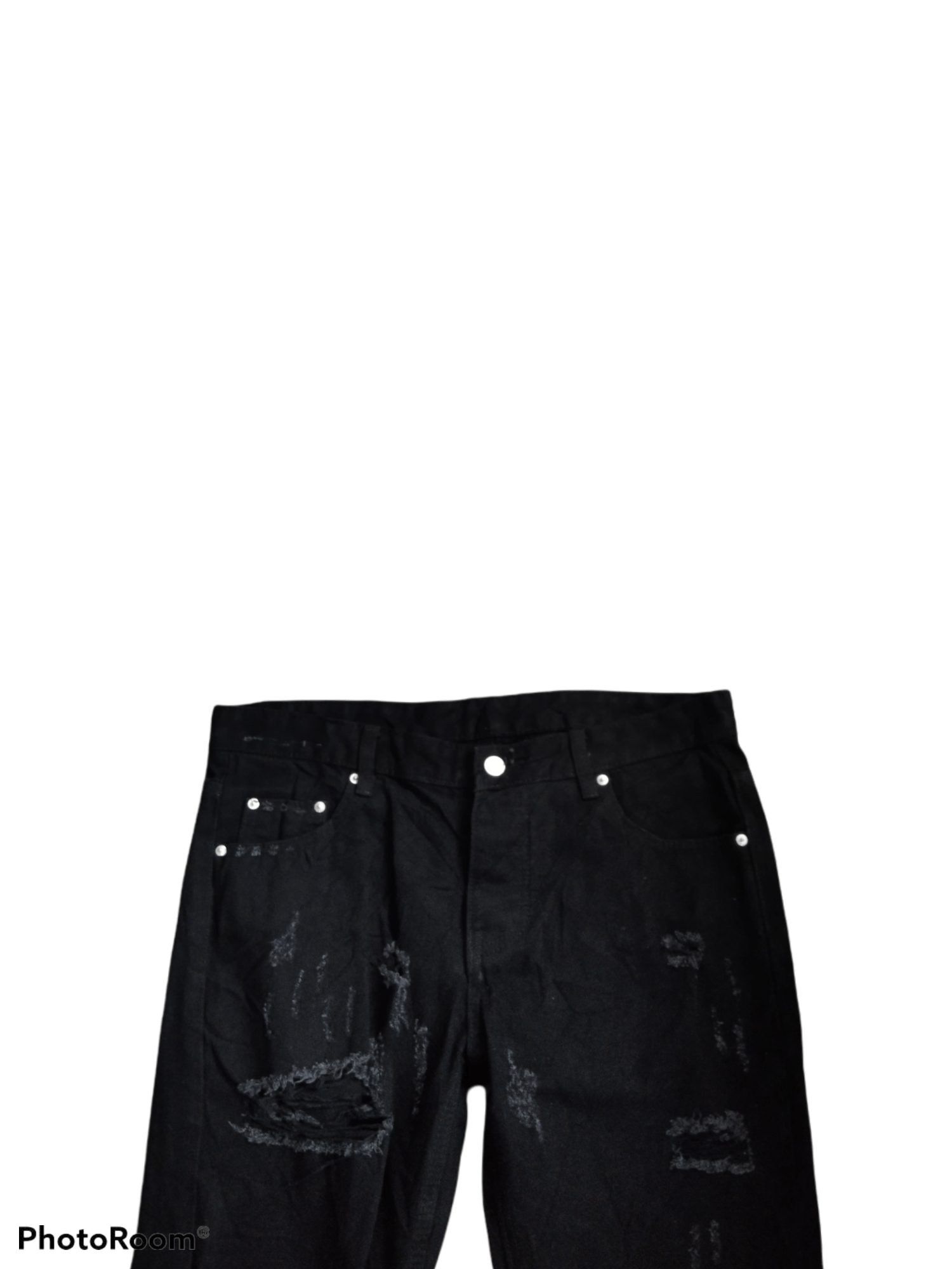 Other BONDAGE ZIPPER UNRELAXING RIPED DENIM PANTS Size US 32 / EU 48 - 4 Thumbnail