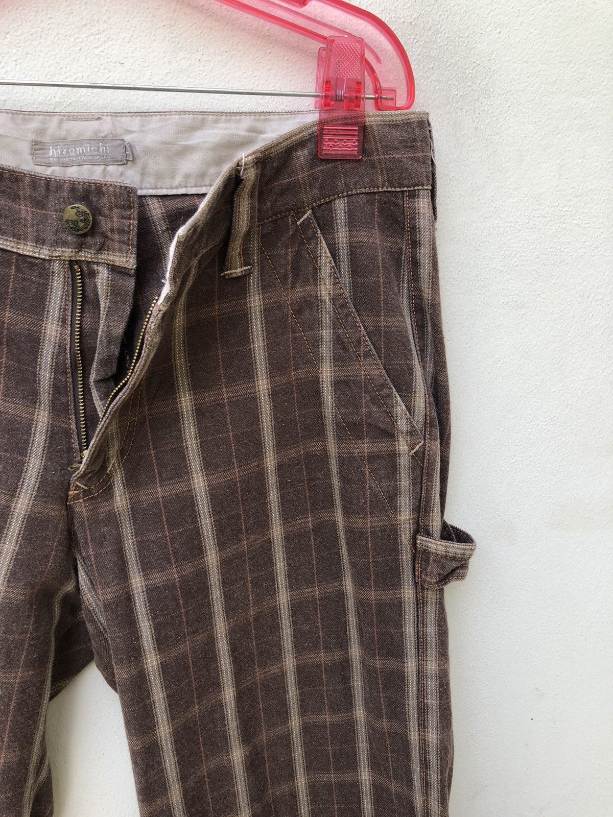 Japanese Brand Vintage Hiromichi Nakano Japan Checkered Work Pant Size US 32 / EU 48 - 10 Thumbnail