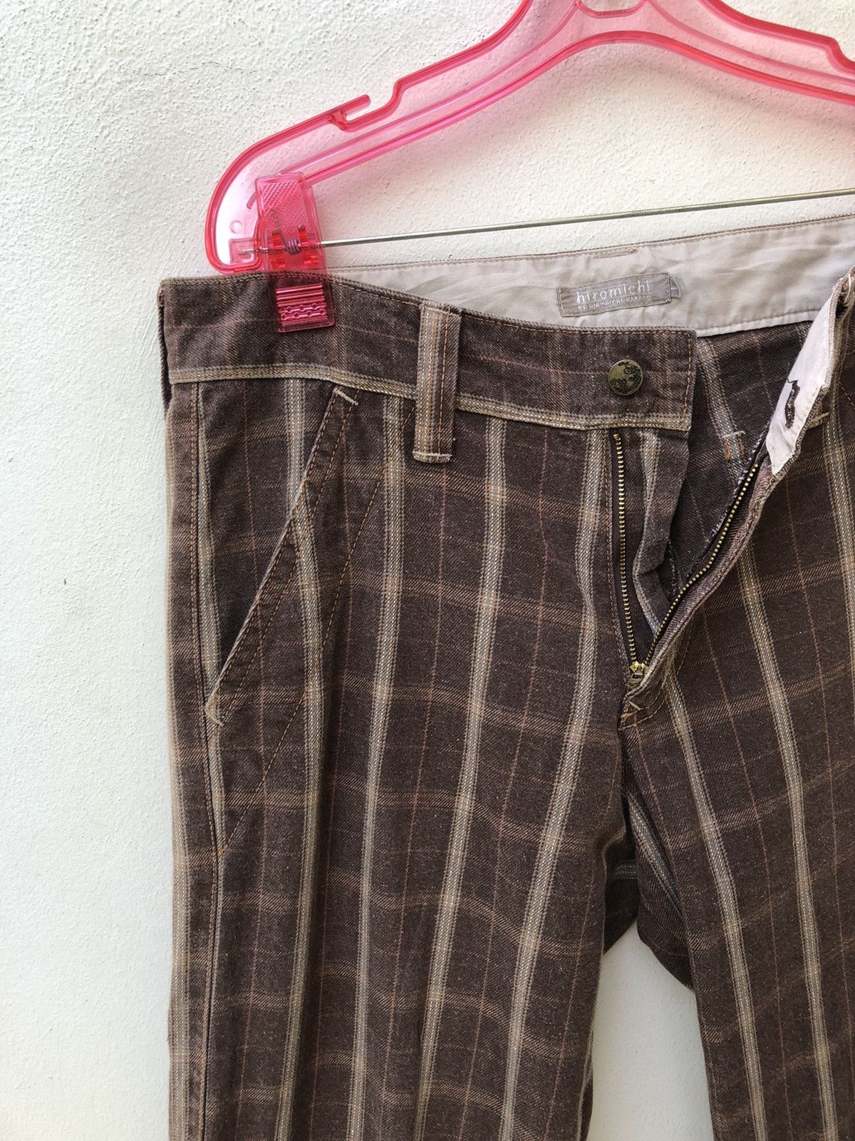 Japanese Brand Vintage Hiromichi Nakano Japan Checkered Work Pant Size US 32 / EU 48 - 9 Thumbnail