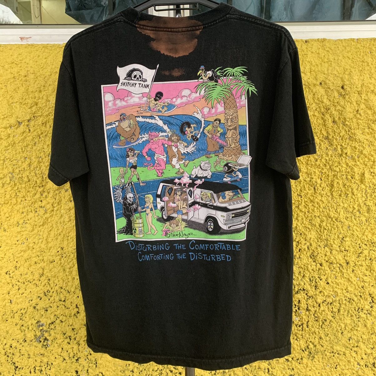 Other Sketchy Tank black t-shirt tee Size US M / EU 48-50 / 2 - 4 Thumbnail