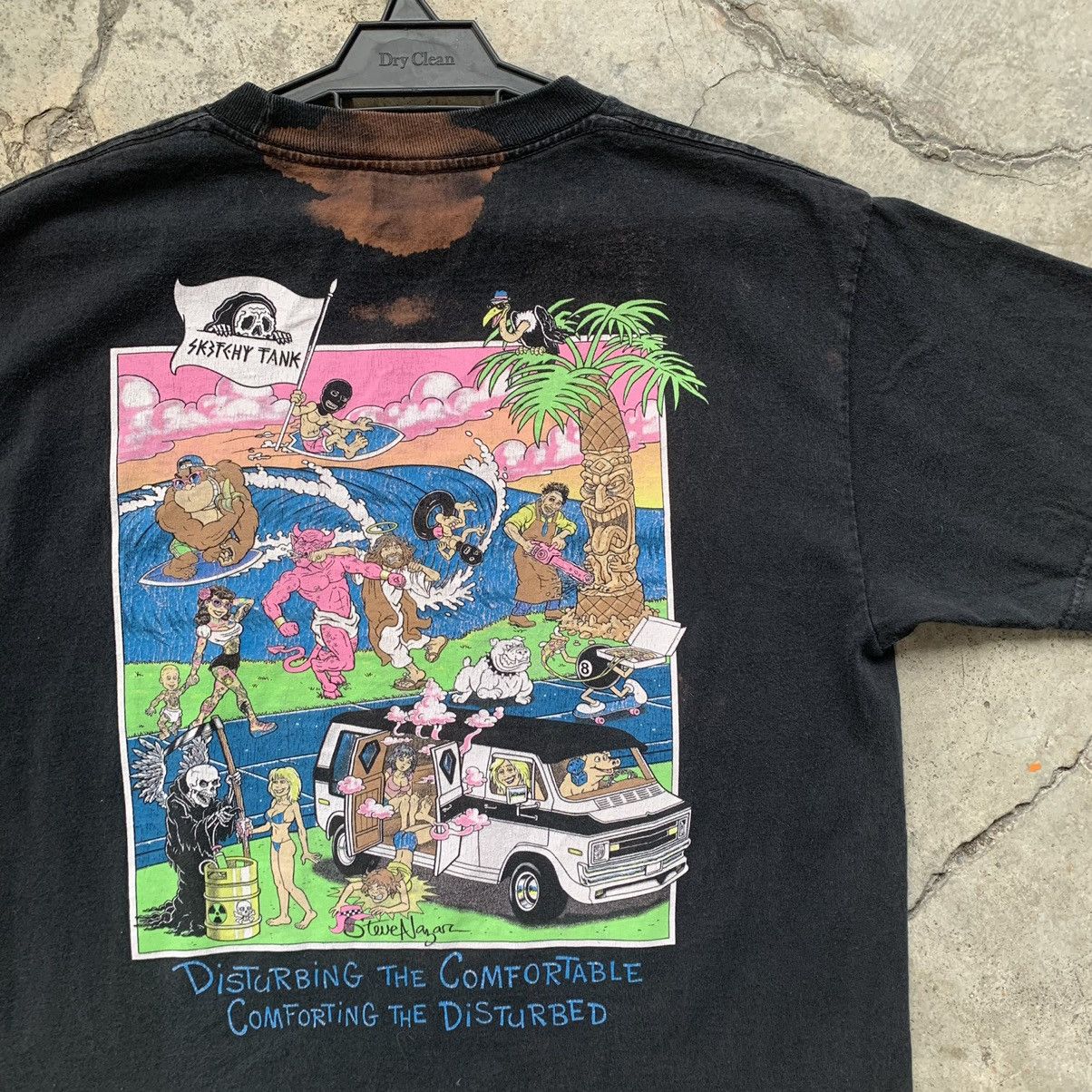 Other Sketchy Tank black t-shirt tee Size US M / EU 48-50 / 2 - 8 Thumbnail