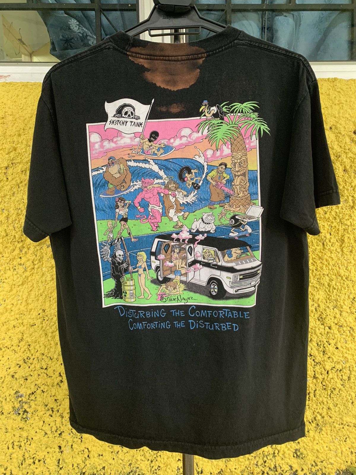 Other Sketchy Tank black t-shirt tee Size US M / EU 48-50 / 2 - 14 Thumbnail