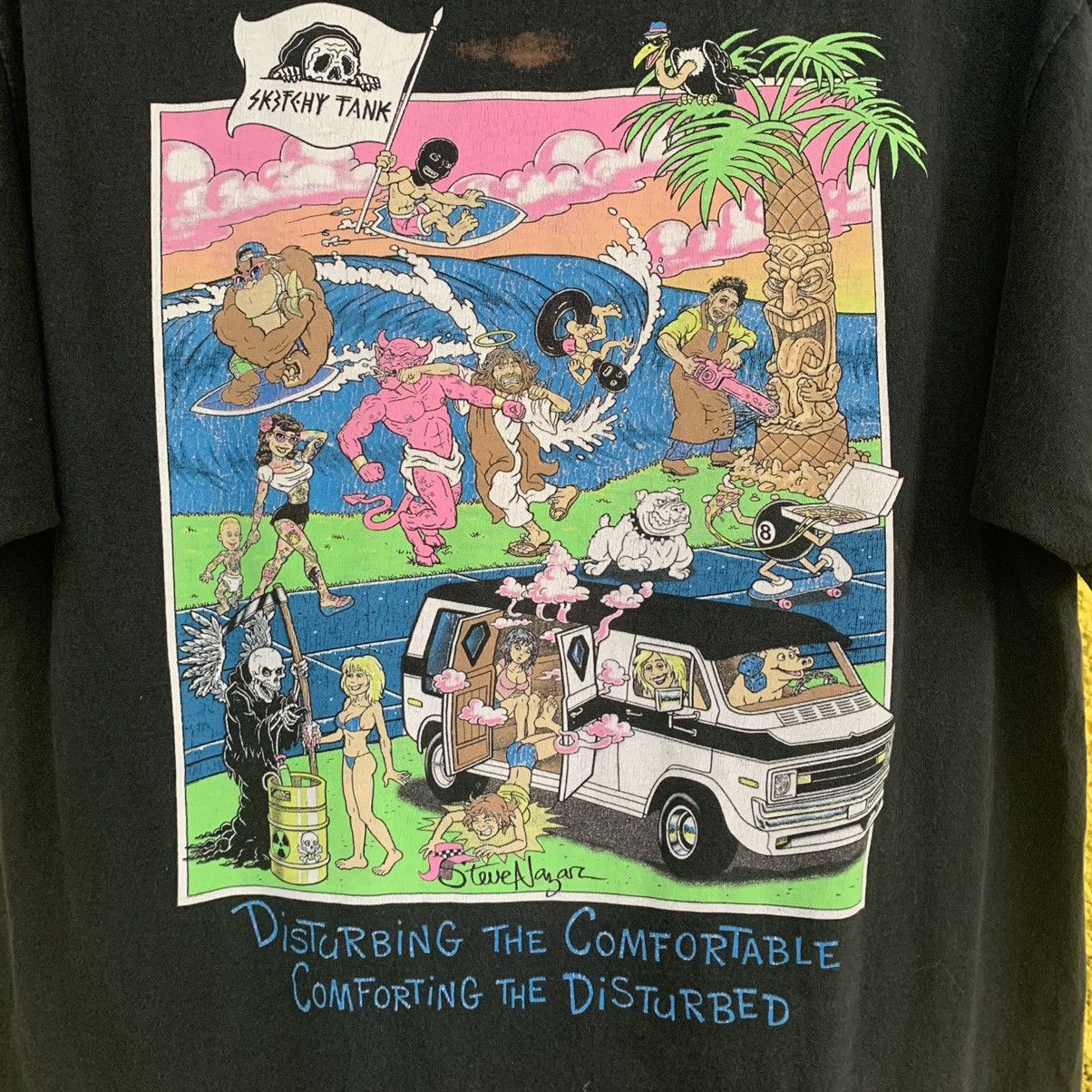 Other Sketchy Tank black t-shirt tee Size US M / EU 48-50 / 2 - 5 Thumbnail