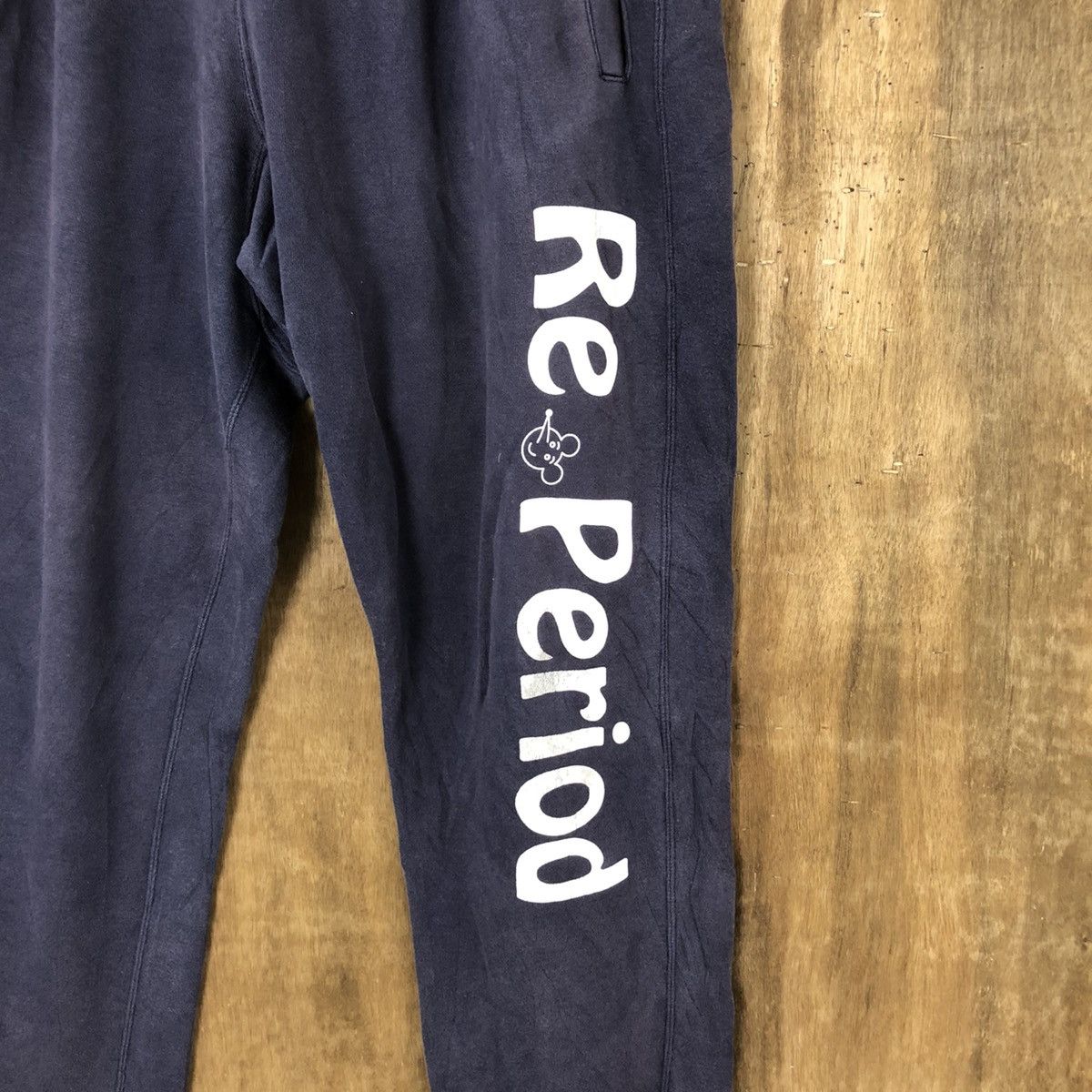 Japanese Brand Re.Period Dark Blue Joggers pants #6178 Size US 28 / EU 44 - 4 Thumbnail