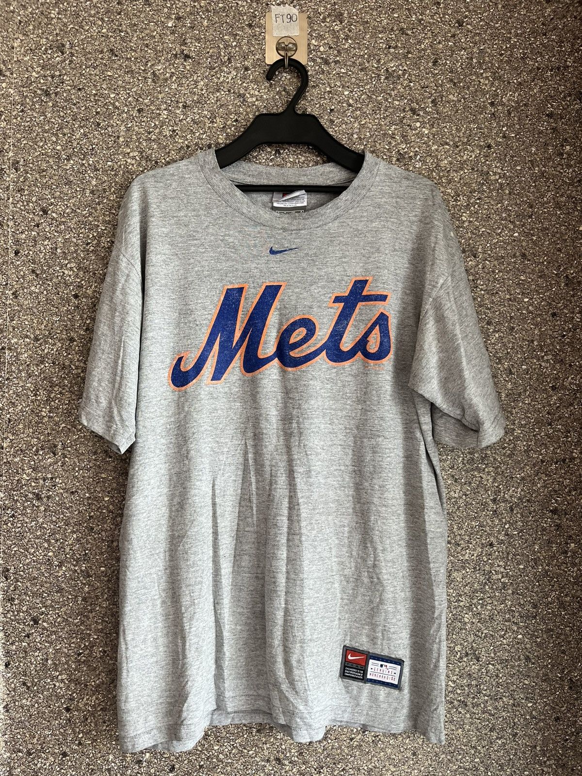 Image of Vintage Mets Ft90 in Grey, Men's (Size Small)