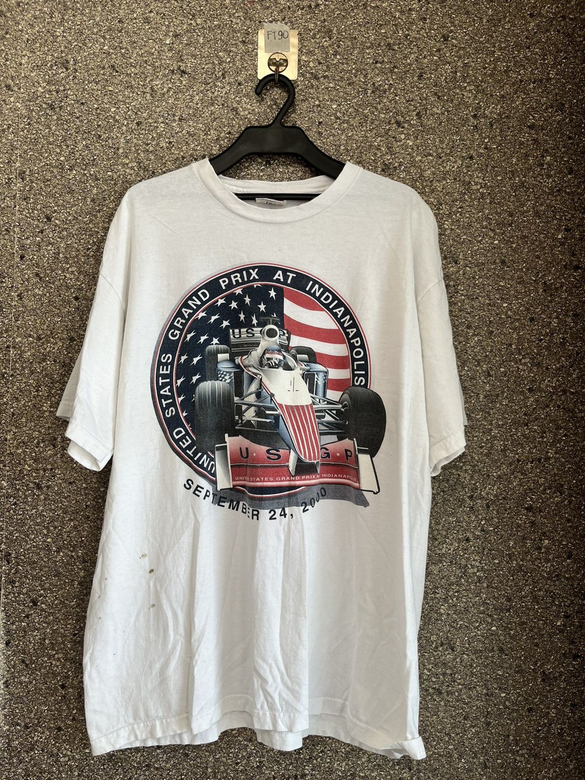 image of Vintage Us Grand Prix Ft90 in White, Men's (Size XL)