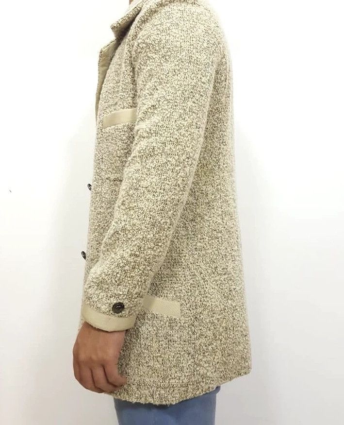 Chanel CHANEL Boutique Tweed Wool Salt Pepper Double Breasted Coat Size M / US 6-8 / IT 42-44 - 24 Thumbnail