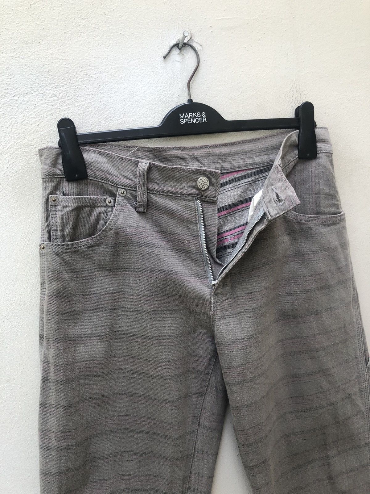 Vintage Vintage Ozone Rocks Japan Faded Horizontal Striped Work Pant Size US 30 / EU 46 - 9 Thumbnail