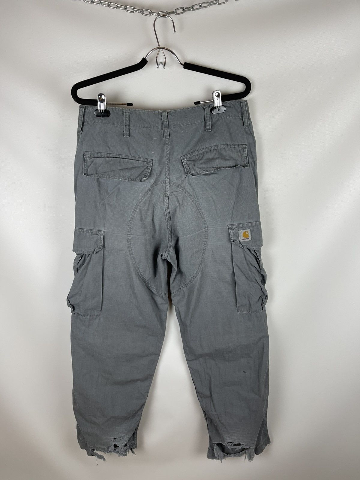 Carhartt Carhartt vintage distressed cargo pants travis Scott style Size US 32 / EU 48 - 1 Thumbnail