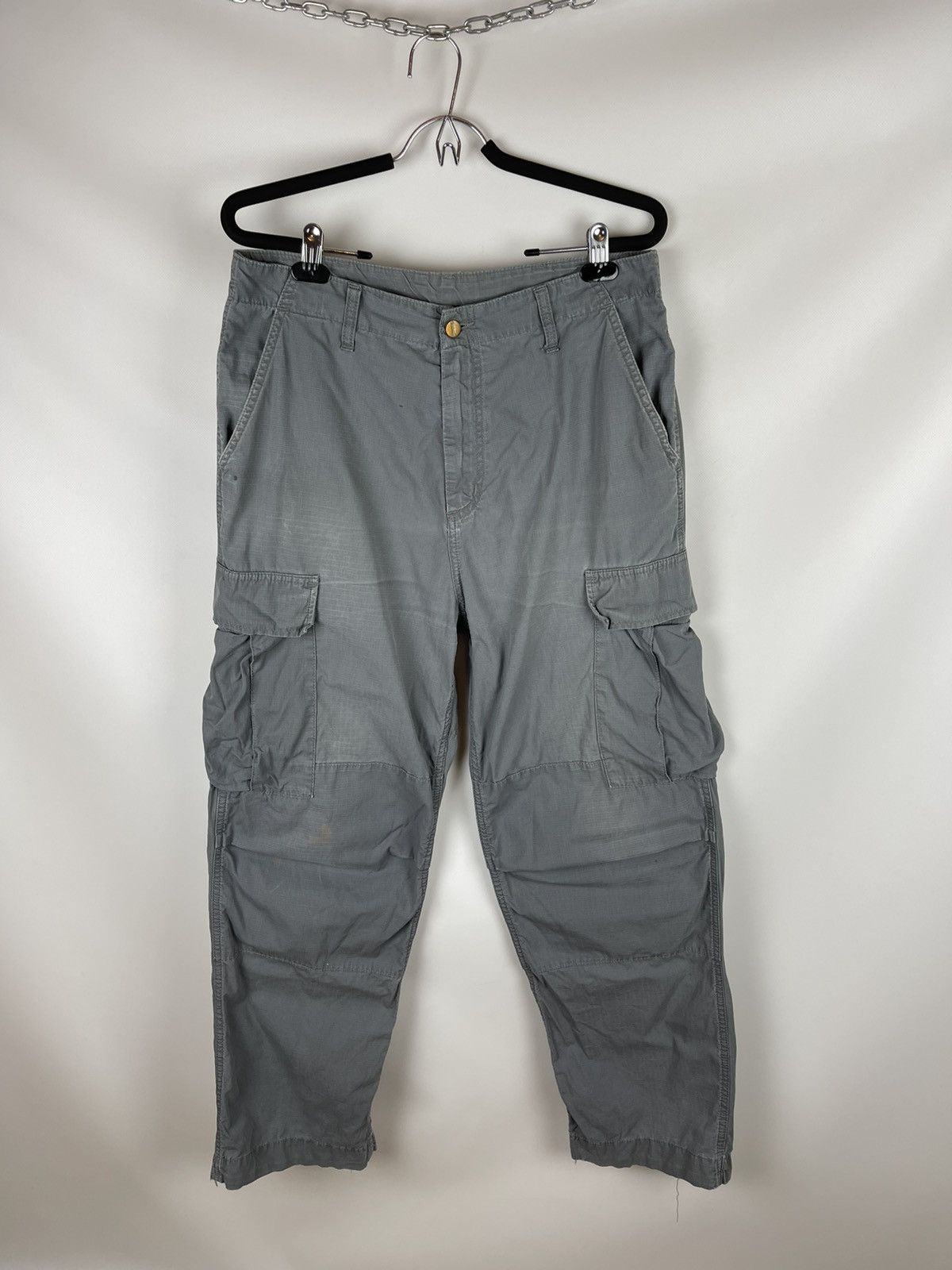 Carhartt Carhartt vintage distressed cargo pants travis Scott style Size US 32 / EU 48 - 2 Thumbnail