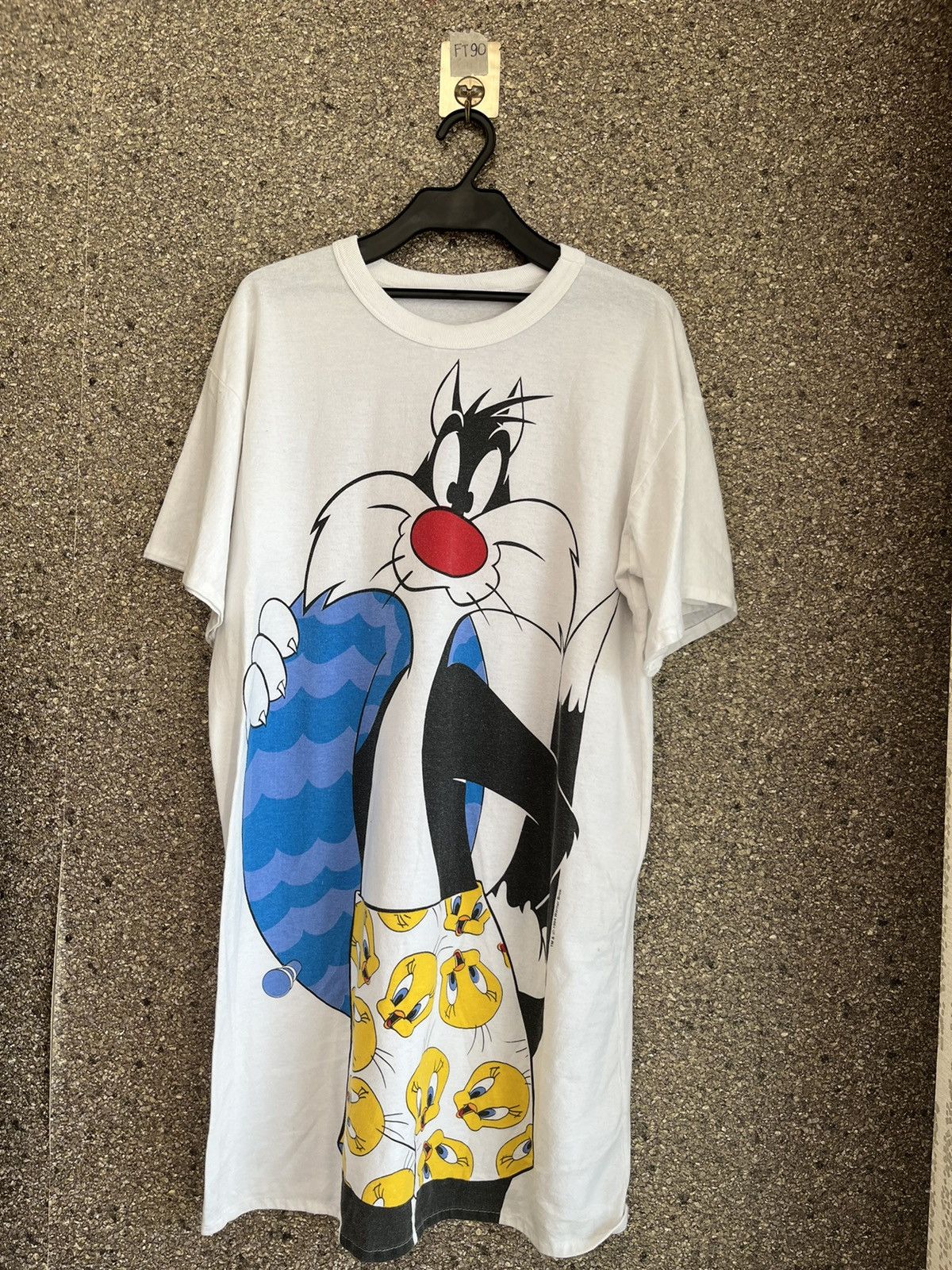 image of Vintage Tweety Ft90 in White, Men's (Size XL)