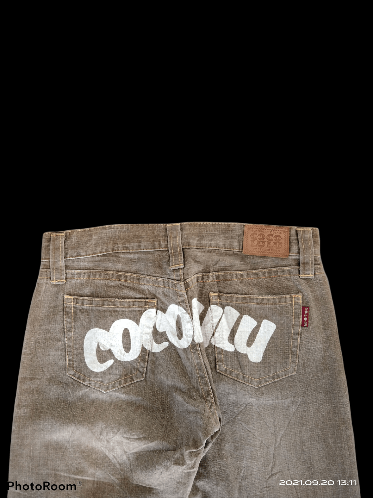 Japanese Brand DiSTRESSED FADED SPELLOUT CO&LU DENIM PANTS Size US 31 - 4 Thumbnail