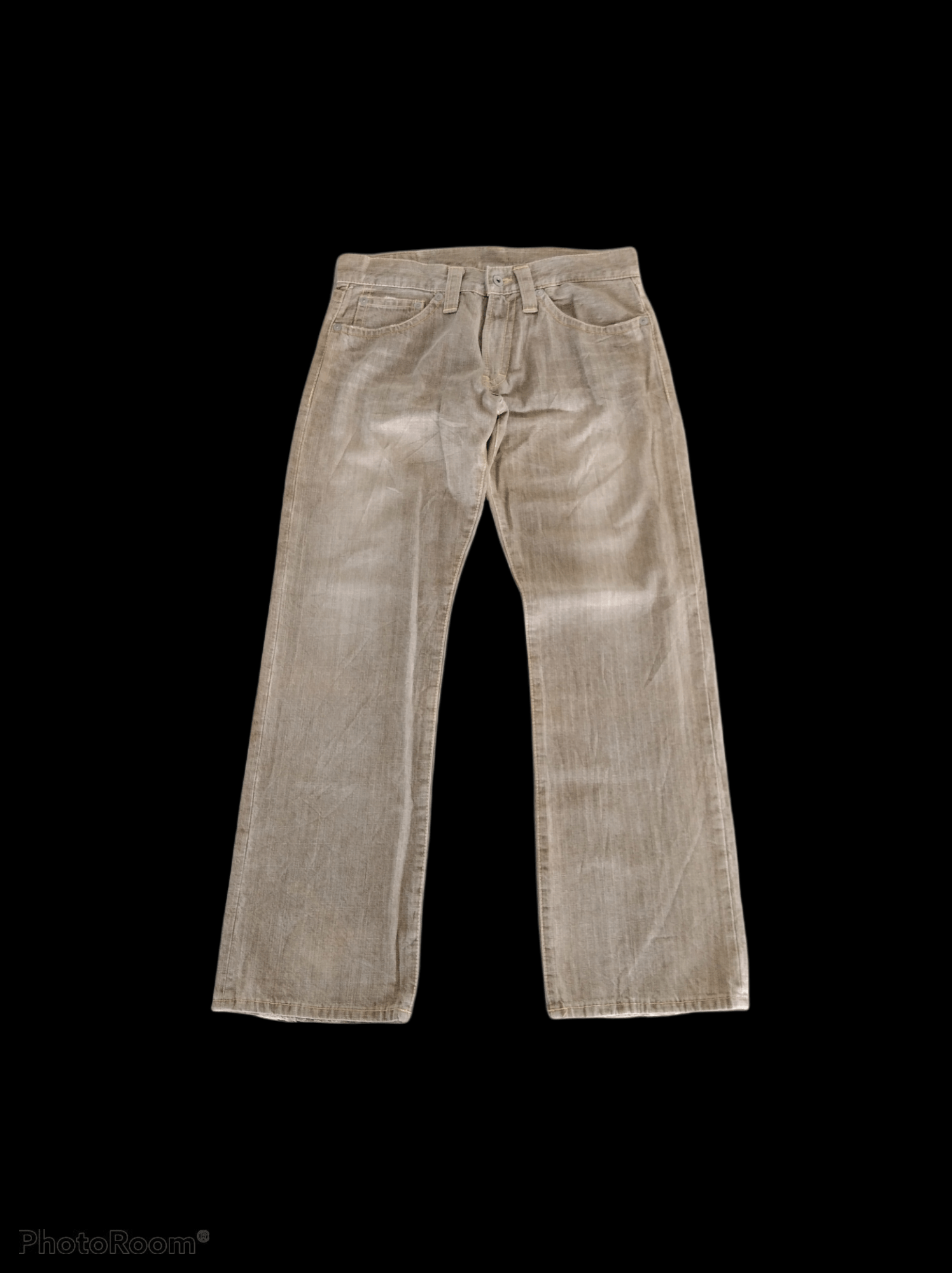 Japanese Brand DiSTRESSED FADED SPELLOUT CO&LU DENIM PANTS Size US 31 - 2 Thumbnail