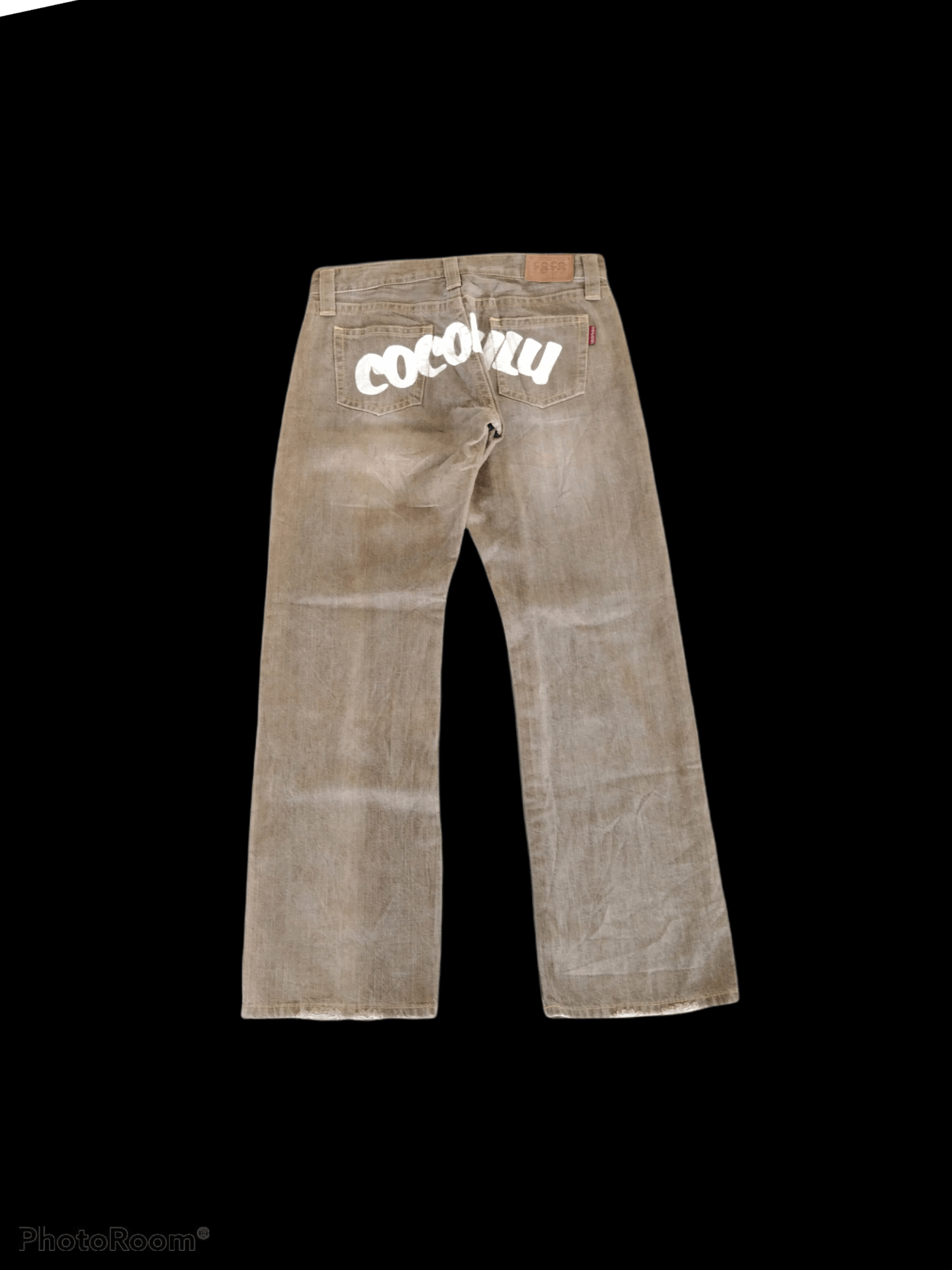 Japanese Brand DiSTRESSED FADED SPELLOUT CO&LU DENIM PANTS Size US 31 - 1 Thumbnail