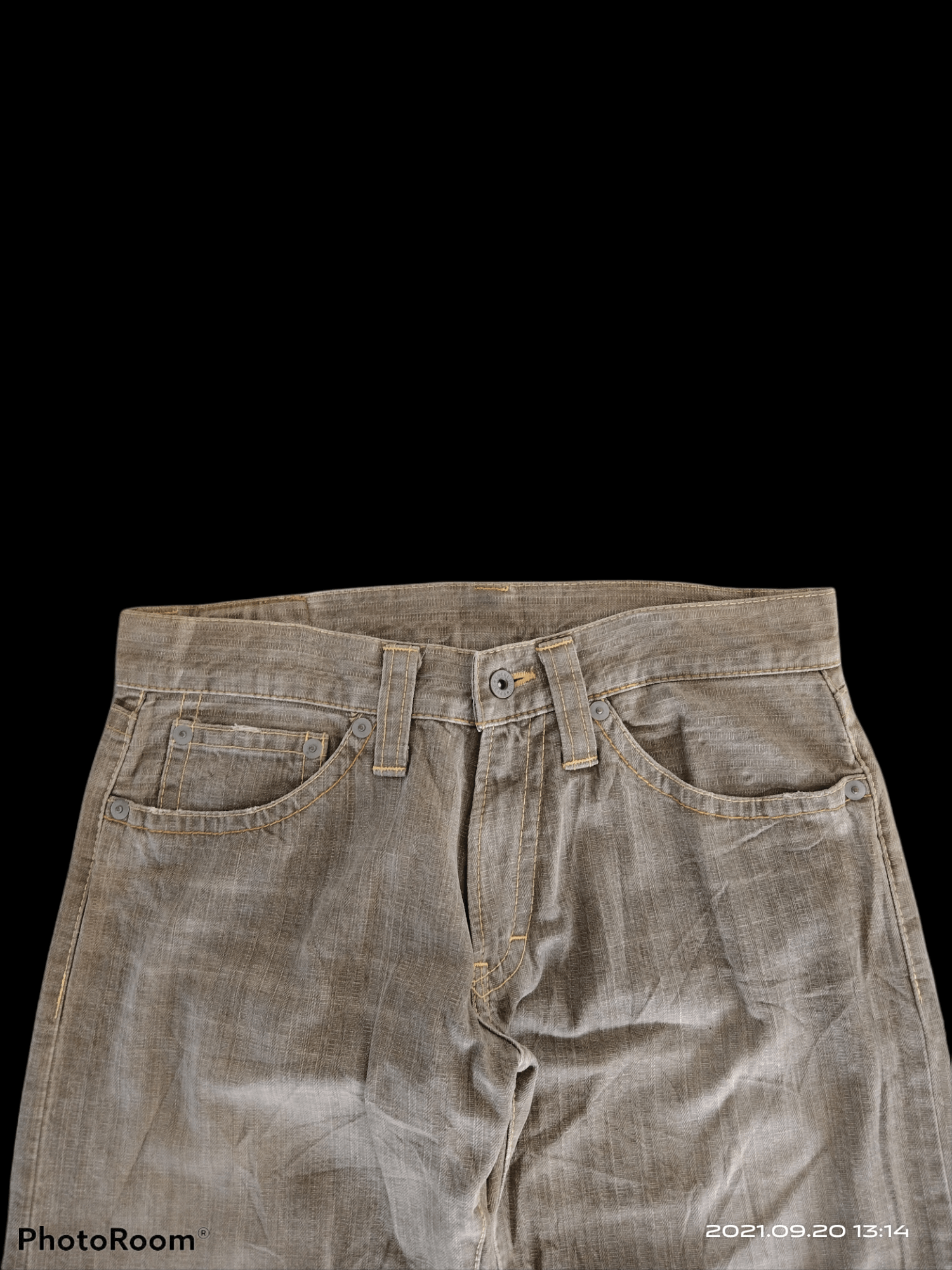 Japanese Brand DiSTRESSED FADED SPELLOUT CO&LU DENIM PANTS Size US 31 - 3 Thumbnail