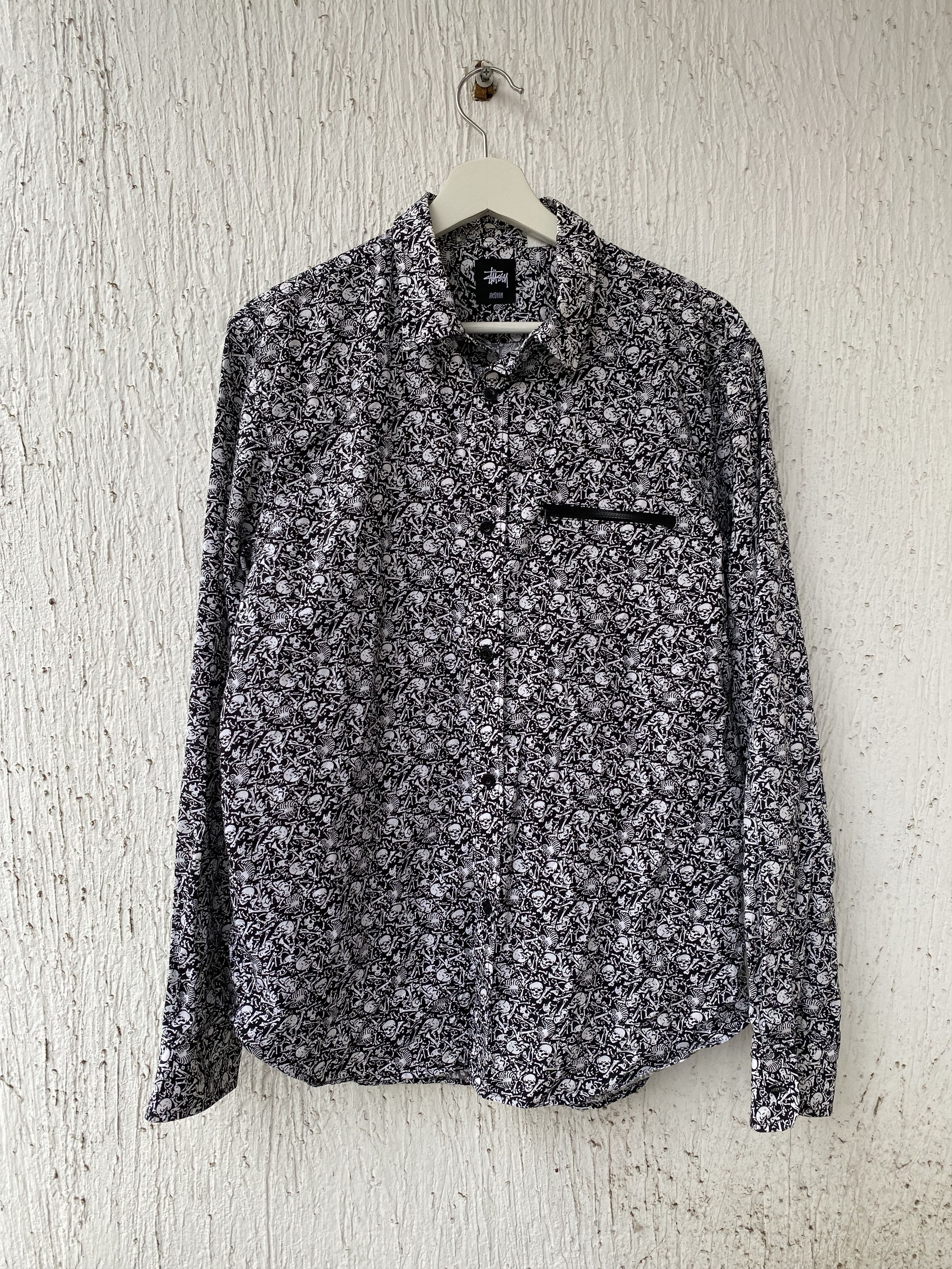 Stussy Stussy Crocodile Print Silk Shirt | Grailed