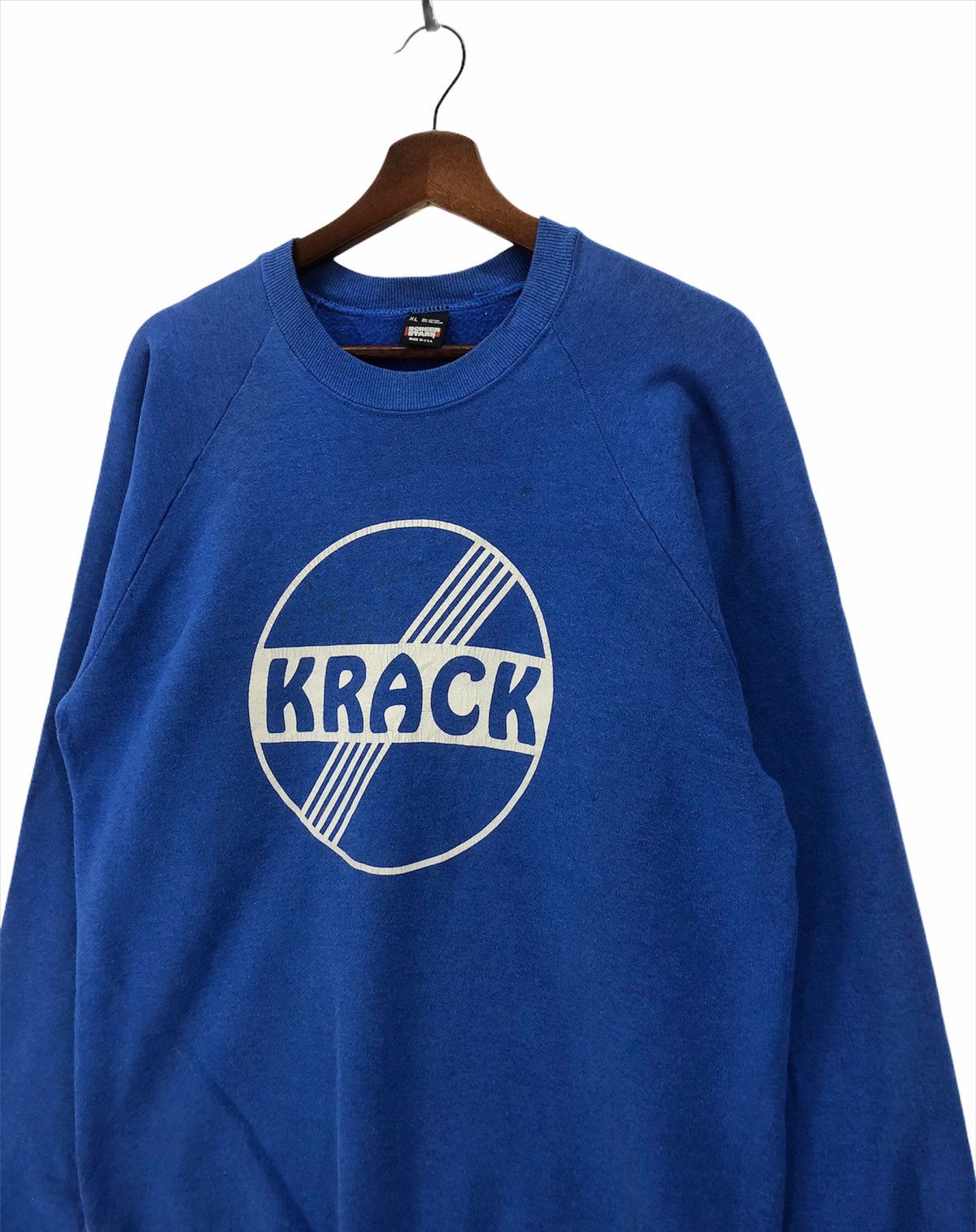 Santa Cruz Skateboards × Vintage × Welcome Skateboards Vintage 90s Krack Skateboard Crewneck Size US XL / EU 56 / 4 - 3 Thumbnail