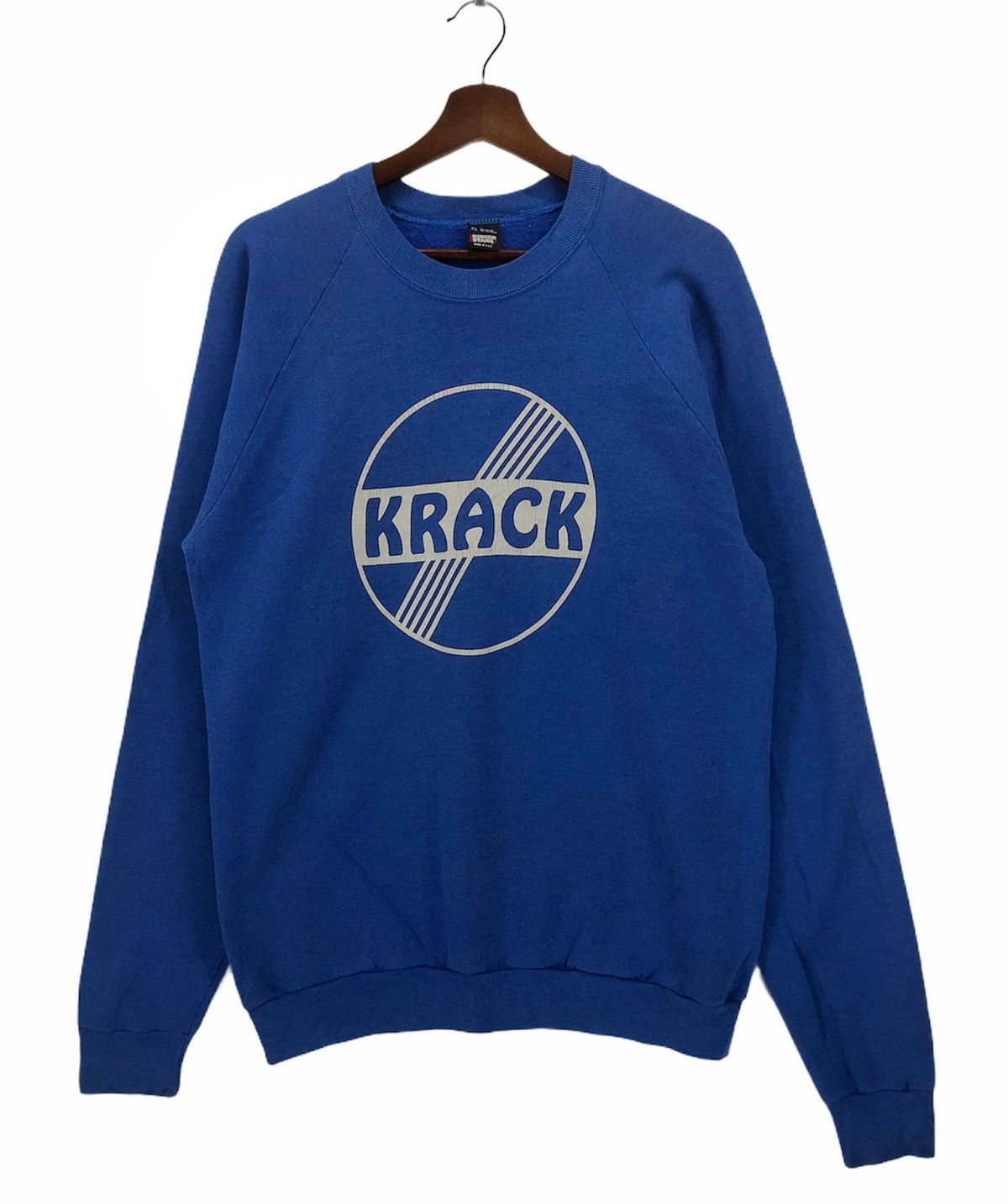 Santa Cruz Skateboards × Vintage × Welcome Skateboards Vintage 90s Krack Skateboard Crewneck Size US XL / EU 56 / 4 - 1 Thumbnail