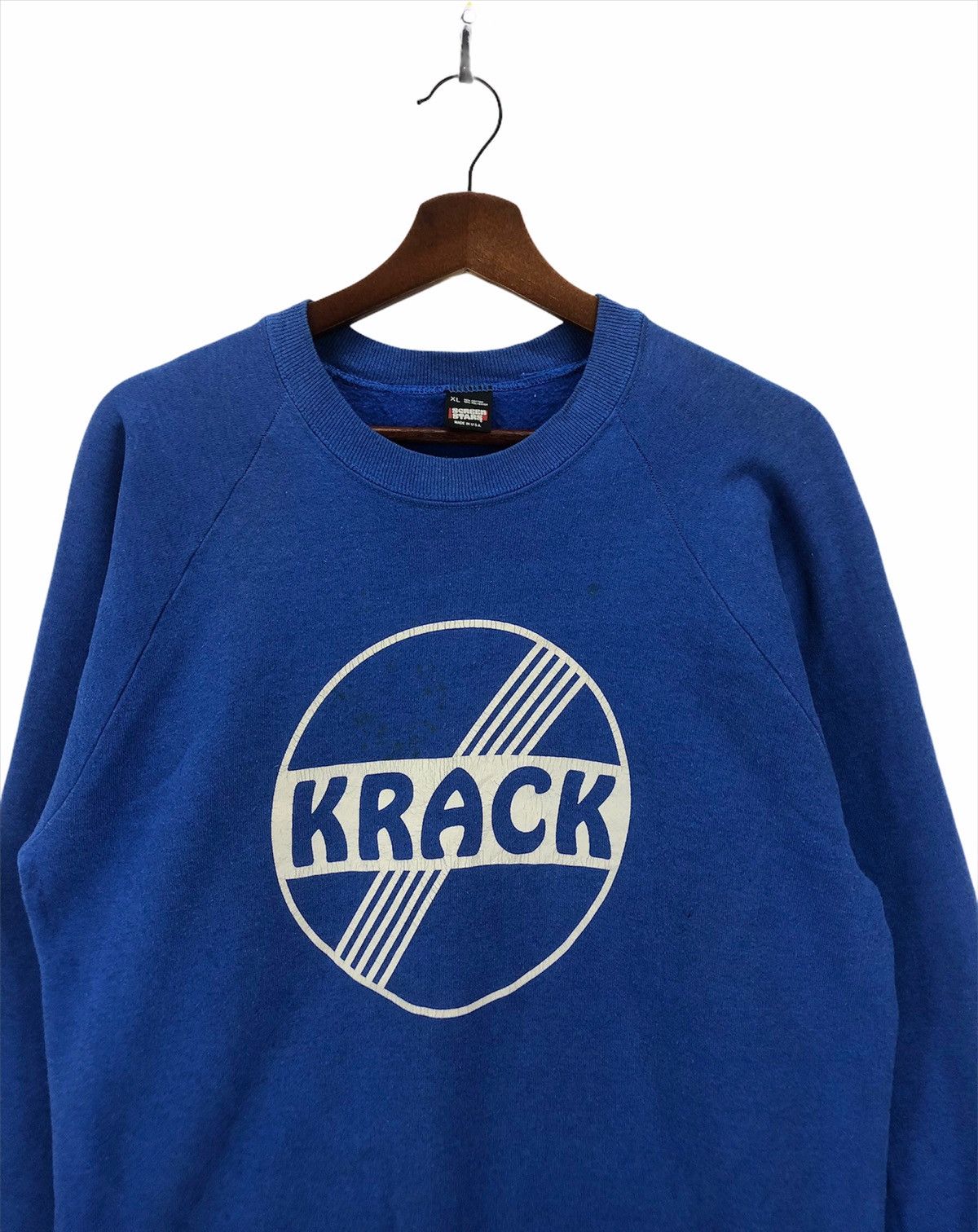 Santa Cruz Skateboards × Vintage × Welcome Skateboards Vintage 90s Krack Skateboard Crewneck Size US XL / EU 56 / 4 - 2 Thumbnail