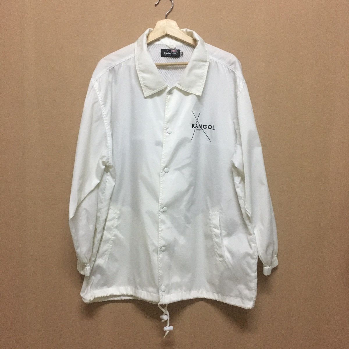 Kangol KANGOL Windbreaker Oversize Big Logo Size US XXL / EU 58 / 5 - 2 Thumbnail