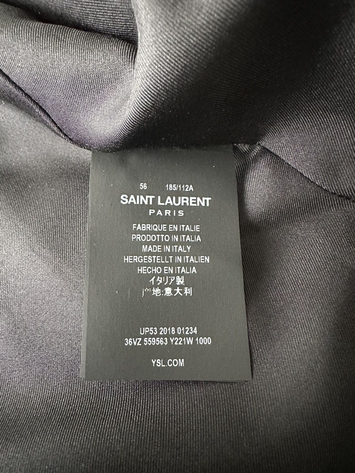 Saint Laurent Paris $4,300 New Limited Edition Super Runway Gabardine Blazer Size 54L - 11 Thumbnail
