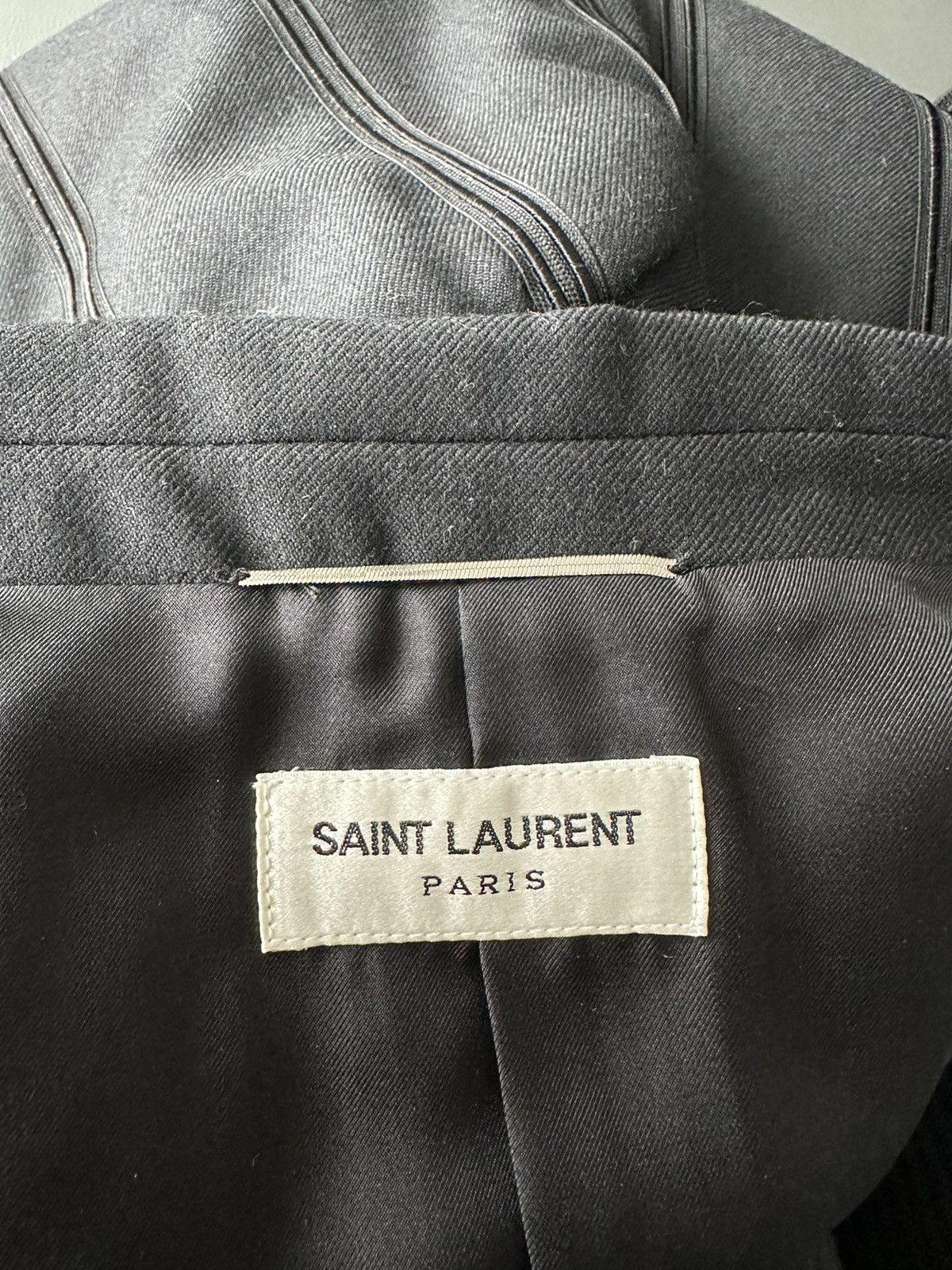 Saint Laurent Paris $4,300 New Limited Edition Super Runway Gabardine Blazer Size 54L - 10 Thumbnail