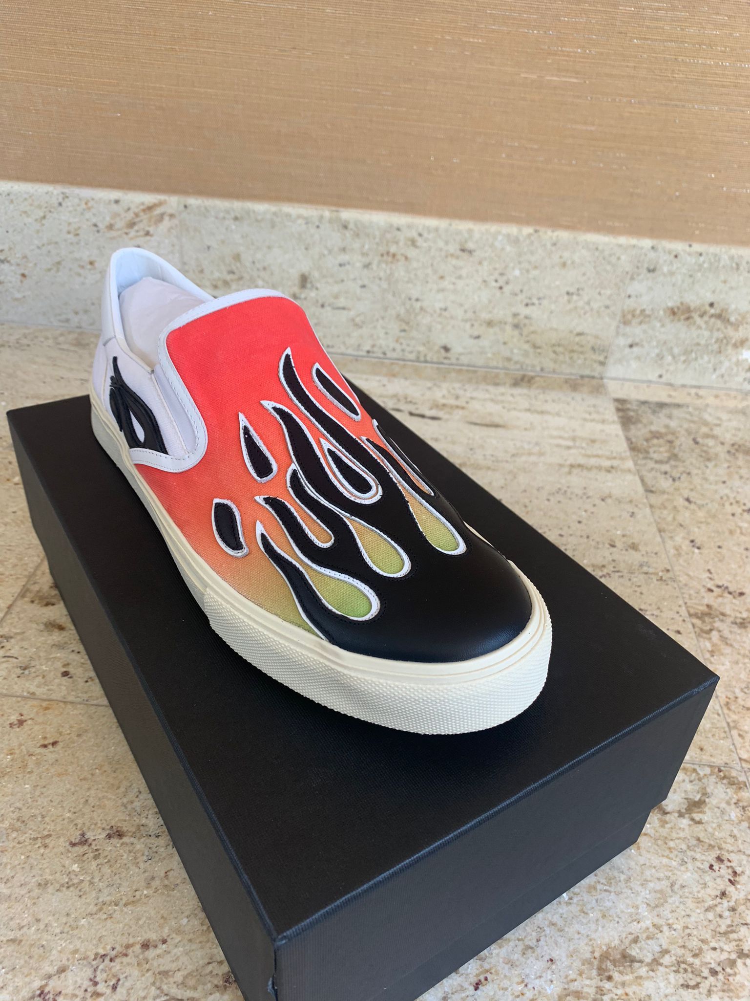 Amiri Flame Slip On Sneakers Size US 14 / EU 47 - 6 Thumbnail