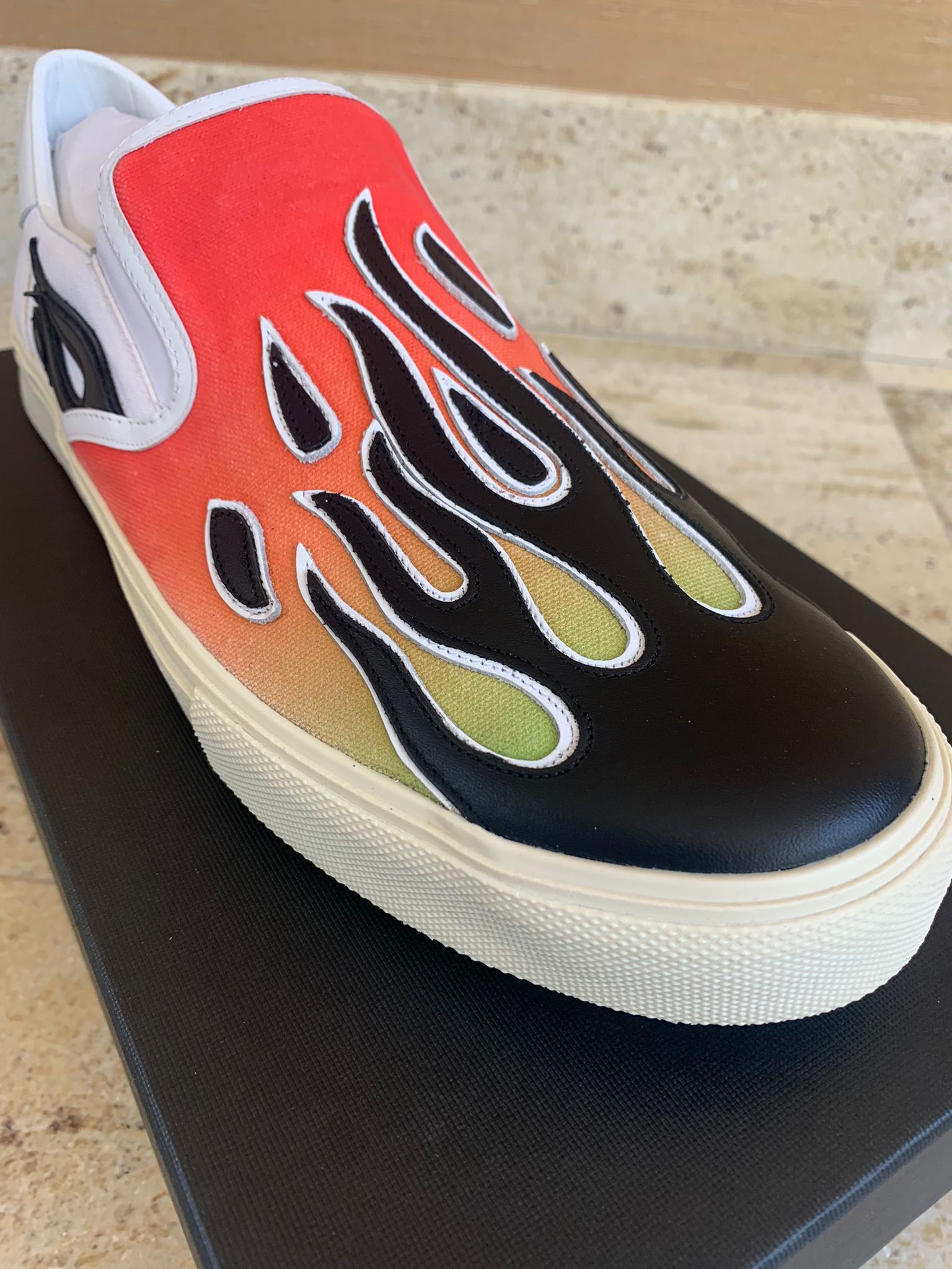 Amiri Flame Slip On Sneakers Size US 14 / EU 47 - 5 Thumbnail