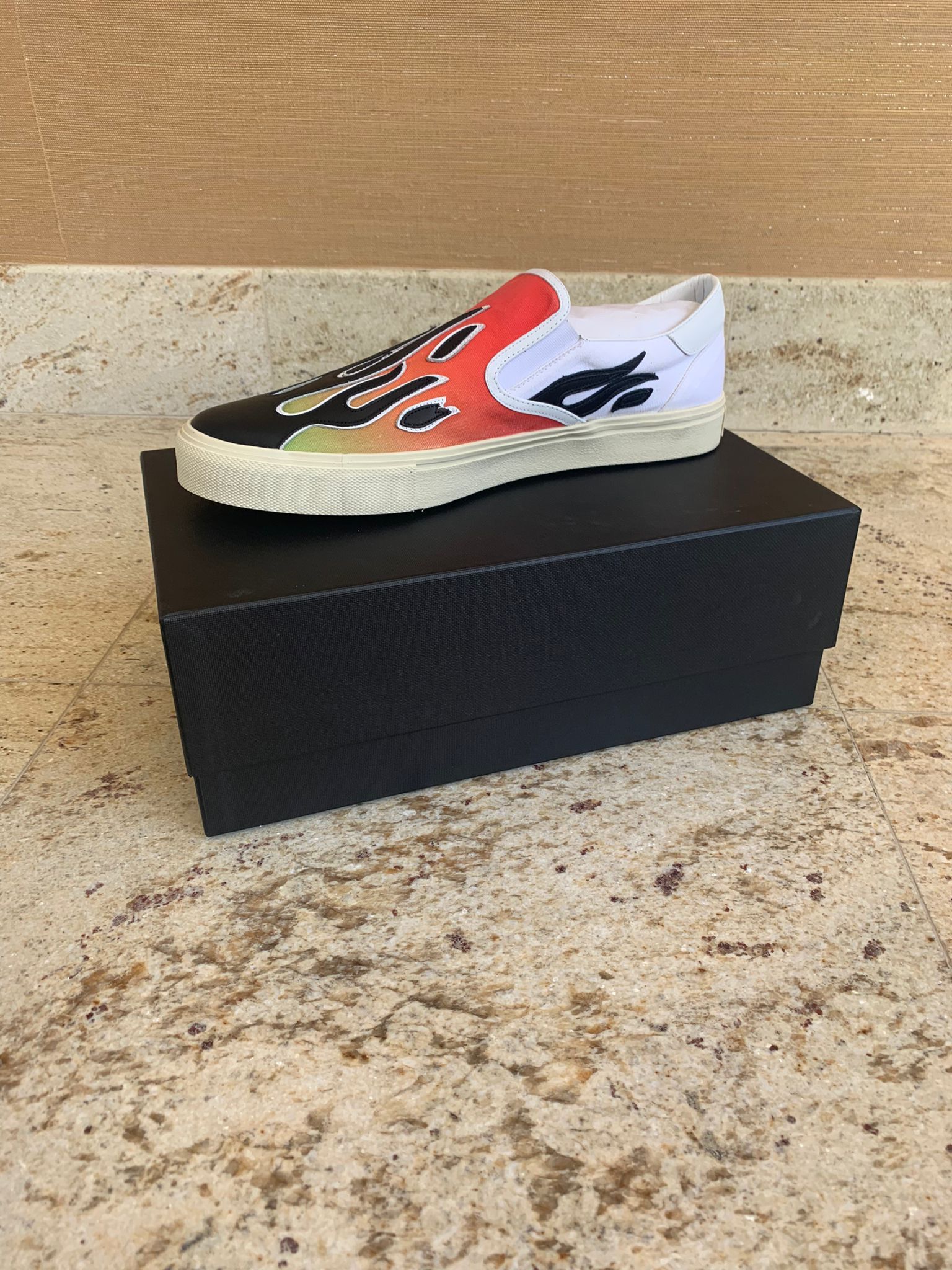 Amiri Flame Slip On Sneakers Size US 14 / EU 47 - 9 Thumbnail