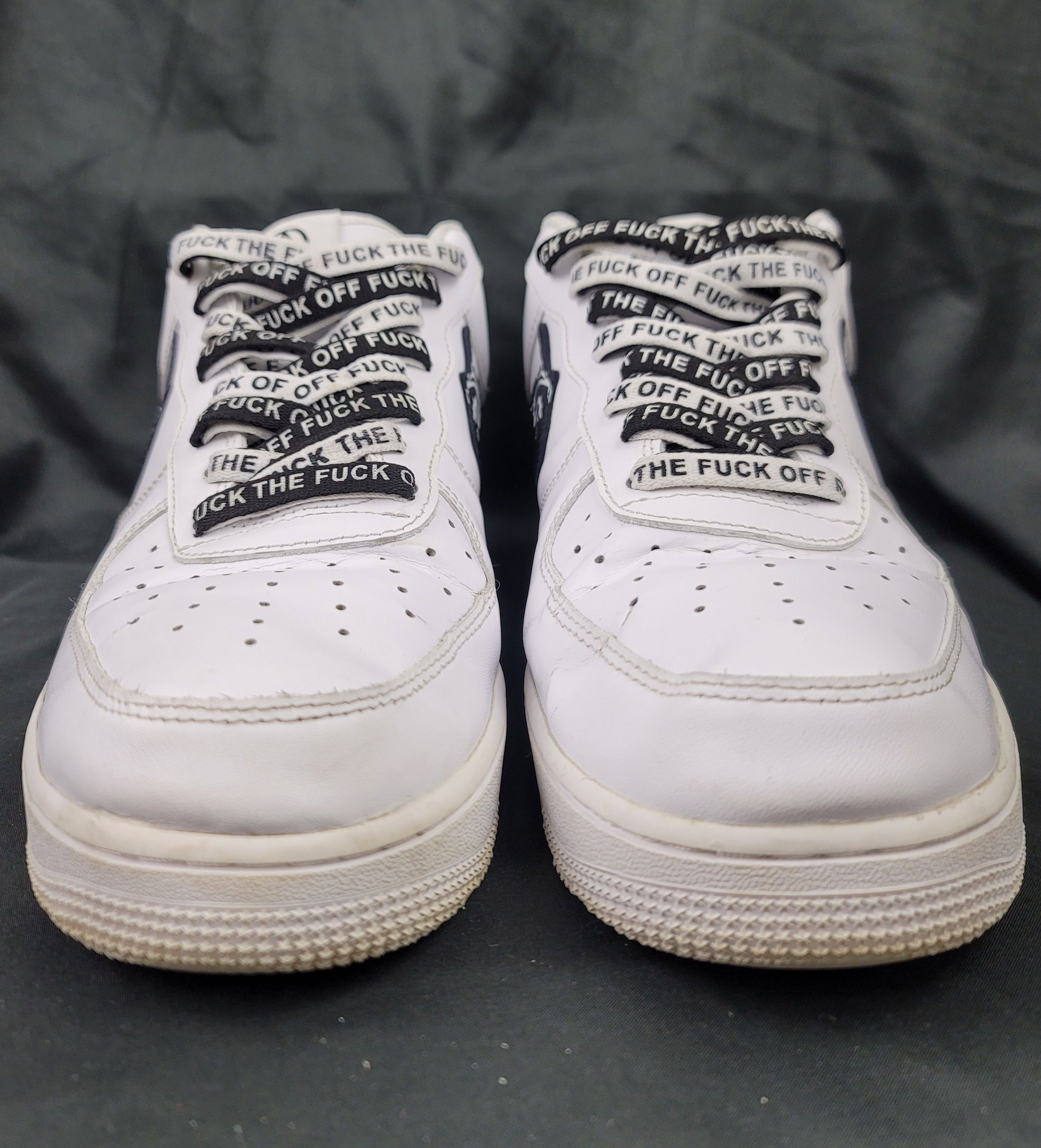 ineverheardofyou I Never Heard Of You F*ck Off Air Force 1 AF1 Pre-owned Size US 12 / EU 45 - 7 Thumbnail