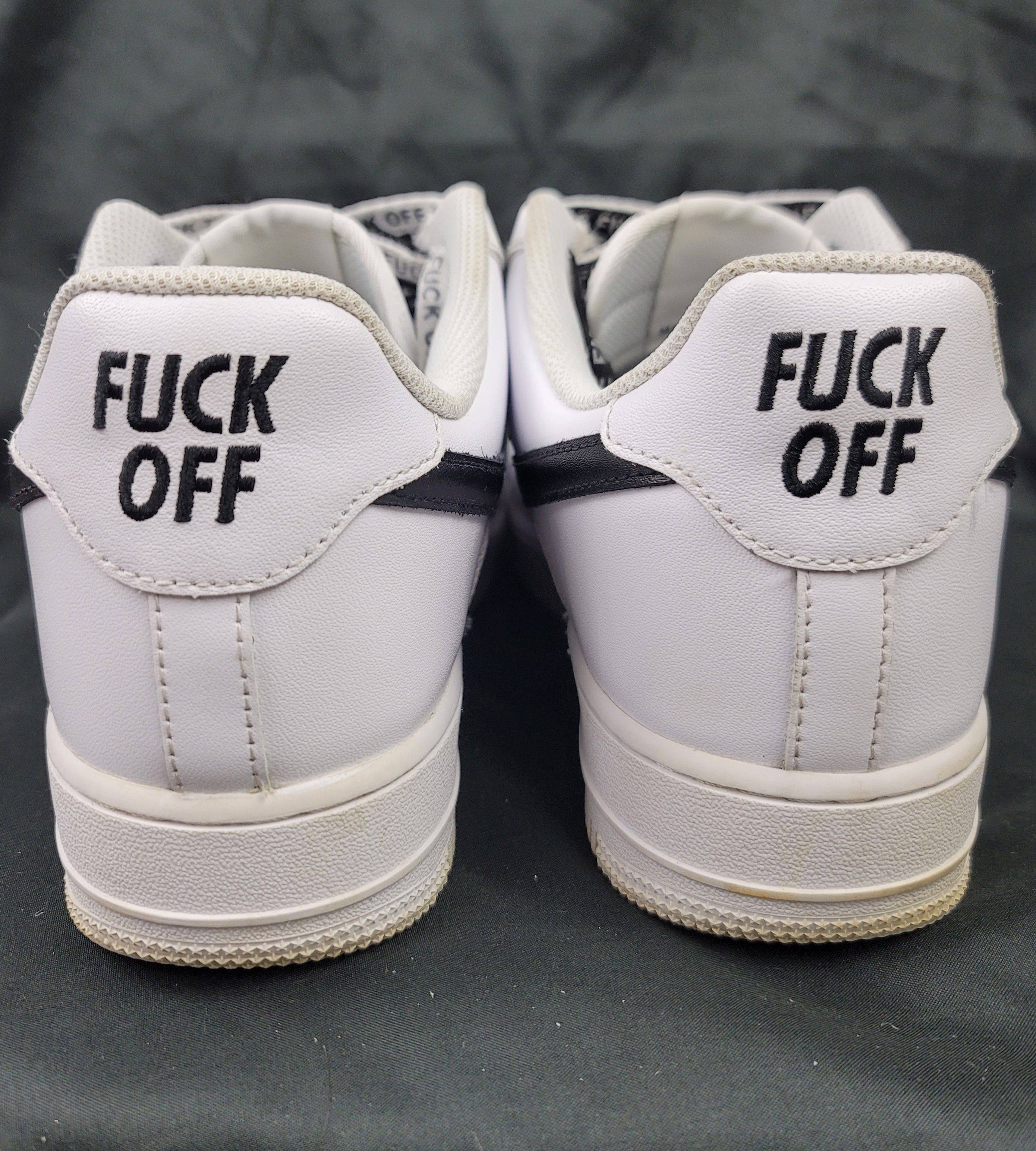 ineverheardofyou I Never Heard Of You F*ck Off Air Force 1 AF1 Pre-owned Size US 12 / EU 45 - 8 Thumbnail