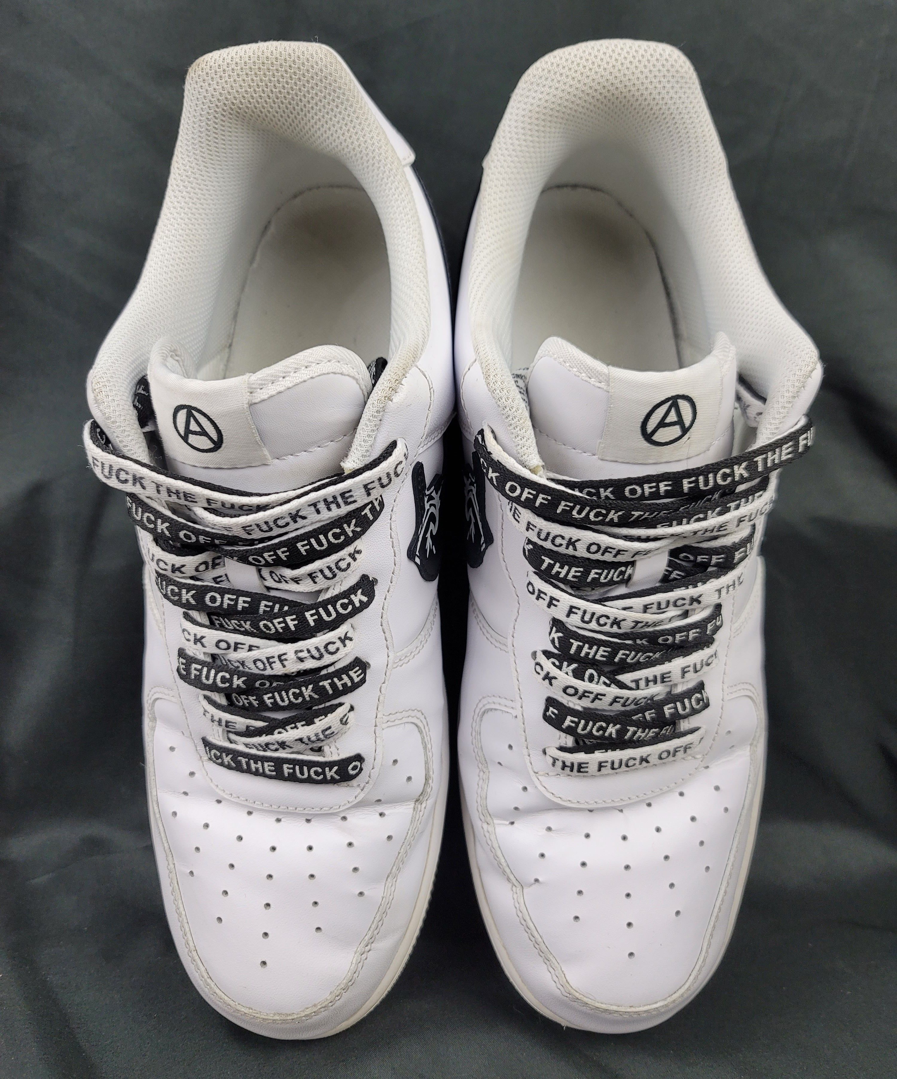 ineverheardofyou I Never Heard Of You F*ck Off Air Force 1 AF1 Pre-owned Size US 12 / EU 45 - 3 Thumbnail
