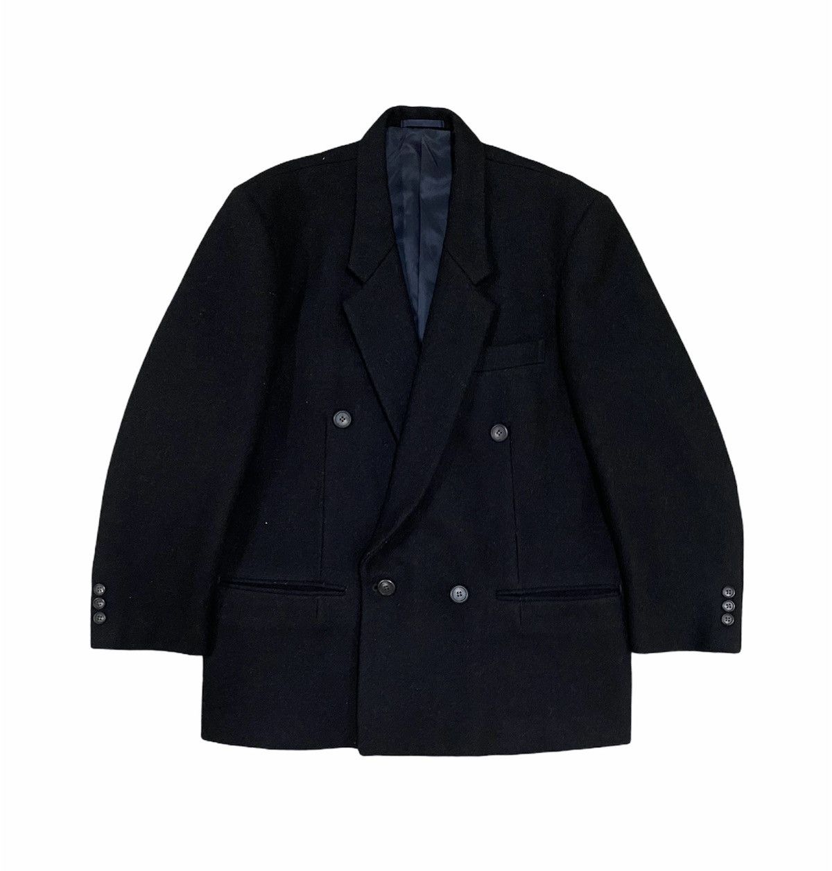 Yohji Yamamoto Vintage🔥Archival Yohji Yamamoto Overcoat Double Breasted Size US S / EU 44-46 / 1 - 3 Thumbnail