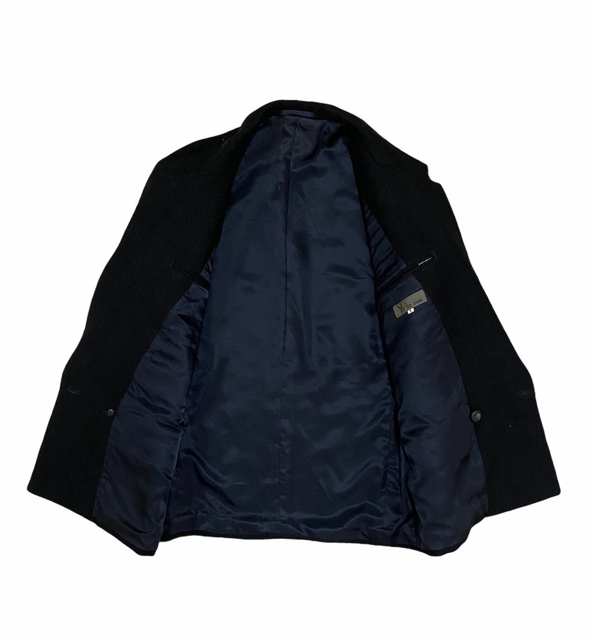 Yohji Yamamoto Vintage🔥Archival Yohji Yamamoto Overcoat Double Breasted Size US S / EU 44-46 / 1 - 16 Thumbnail