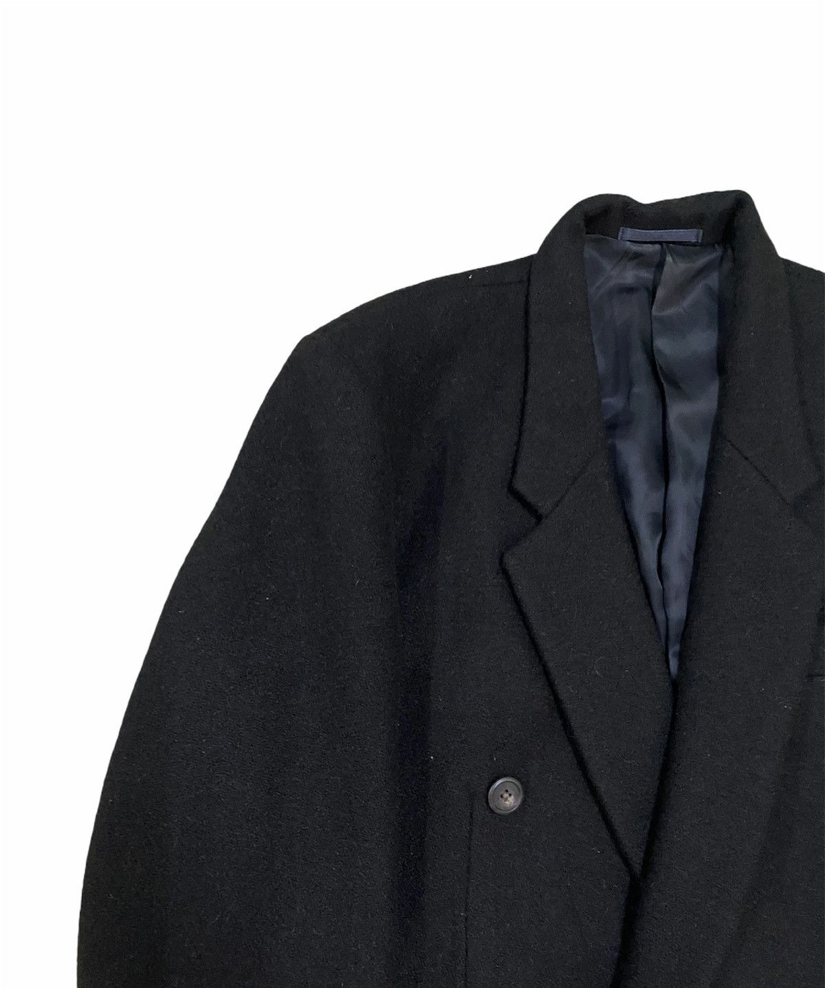 Yohji Yamamoto Vintage🔥Archival Yohji Yamamoto Overcoat Double Breasted Size US S / EU 44-46 / 1 - 24 Thumbnail