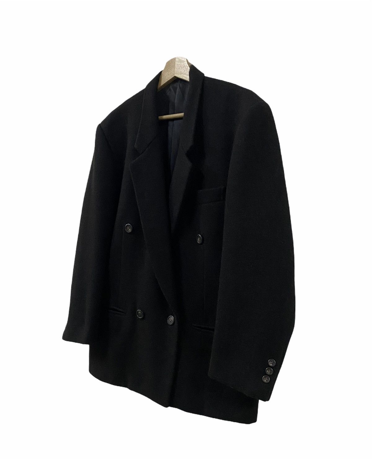 Yohji Yamamoto Vintage🔥Archival Yohji Yamamoto Overcoat Double Breasted Size US S / EU 44-46 / 1 - 9 Thumbnail