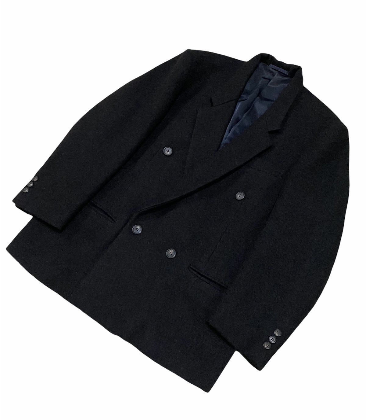 Yohji Yamamoto Vintage🔥Archival Yohji Yamamoto Overcoat Double Breasted Size US S / EU 44-46 / 1 - 15 Thumbnail