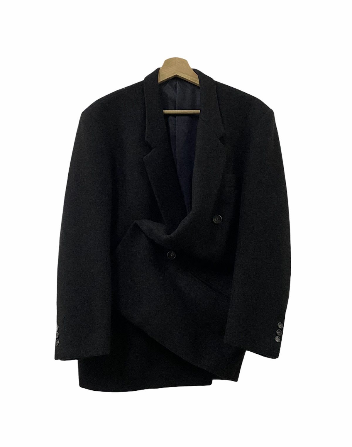 Yohji Yamamoto Vintage🔥Archival Yohji Yamamoto Overcoat Double Breasted Size US S / EU 44-46 / 1 - 11 Thumbnail