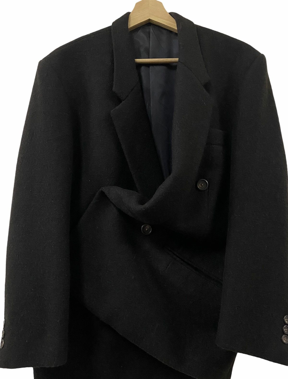 Yohji Yamamoto Vintage🔥Archival Yohji Yamamoto Overcoat Double Breasted Size US S / EU 44-46 / 1 - 12 Thumbnail