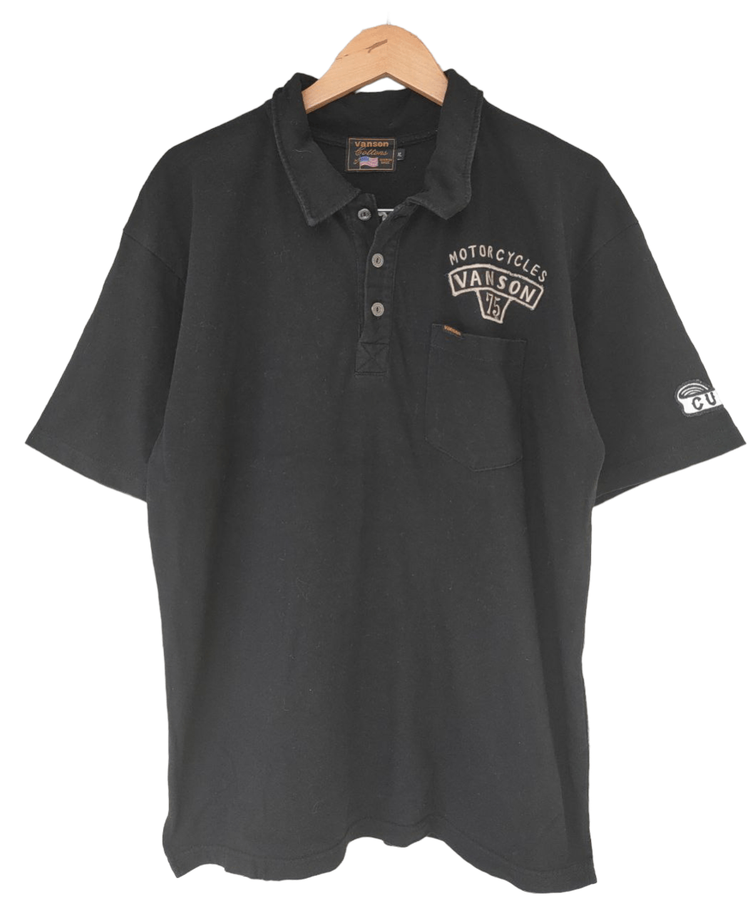Vanson Leathers Vansons EMBROIDERED POLO t Size US XL / EU 56 / 4 - 2 Thumbnail