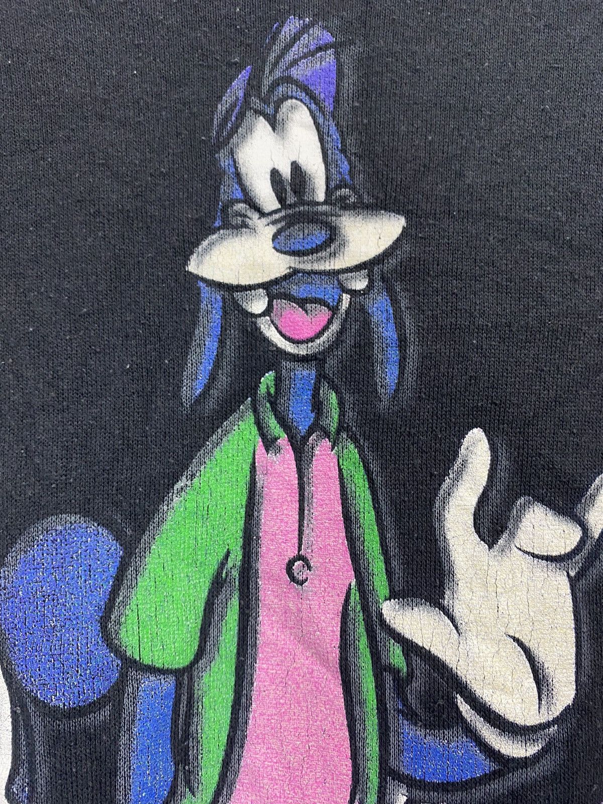 Mickey Mouse Vintage 90’s Mickey Mouse Goofy Sweatshirt Ringer Design Size US XL / EU 56 / 4 - 5 Thumbnail