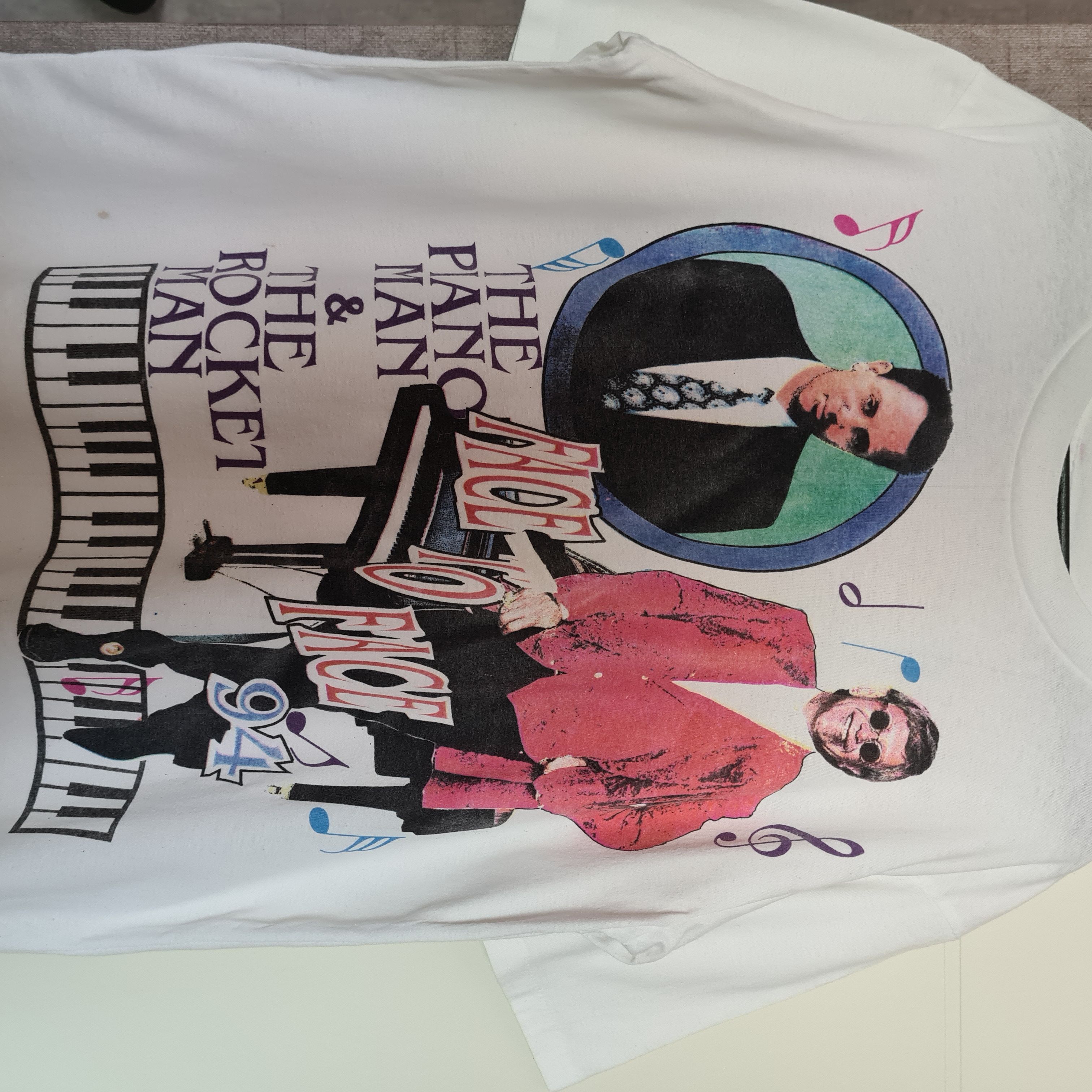 Band Tees Elton John Billy Joel Pianoman Tour 1994 Size US XL / EU 56 / 4 - 2 Thumbnail