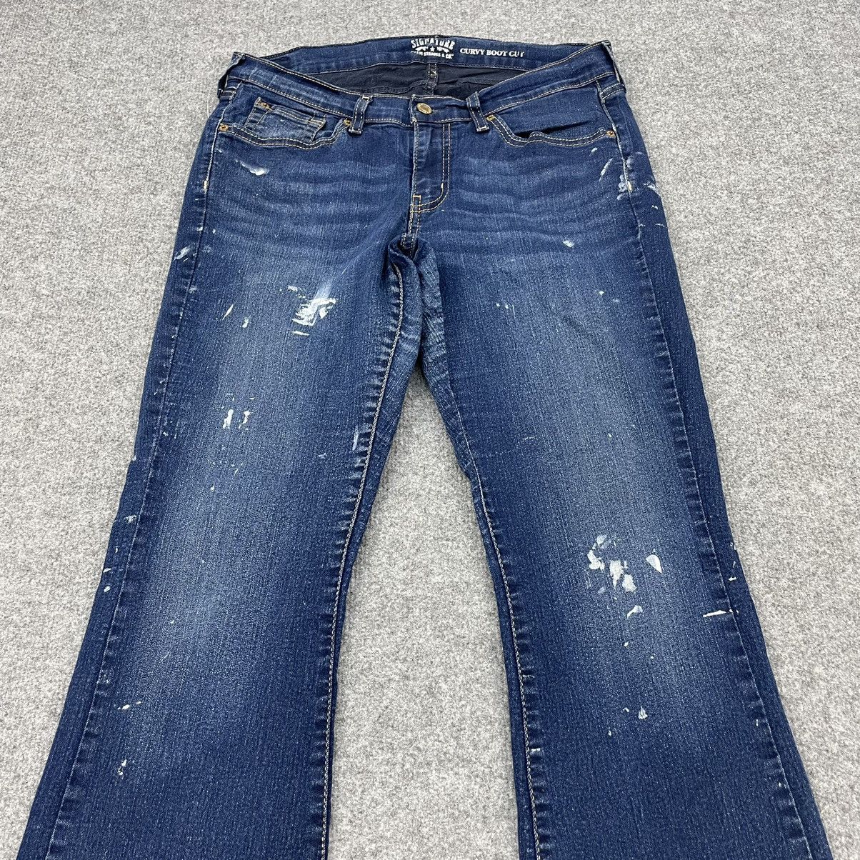 Japanese Brand × Signatures Signature Curvy Boot Cut Denim Jeans -wc062 Size US 33 - 5 Thumbnail