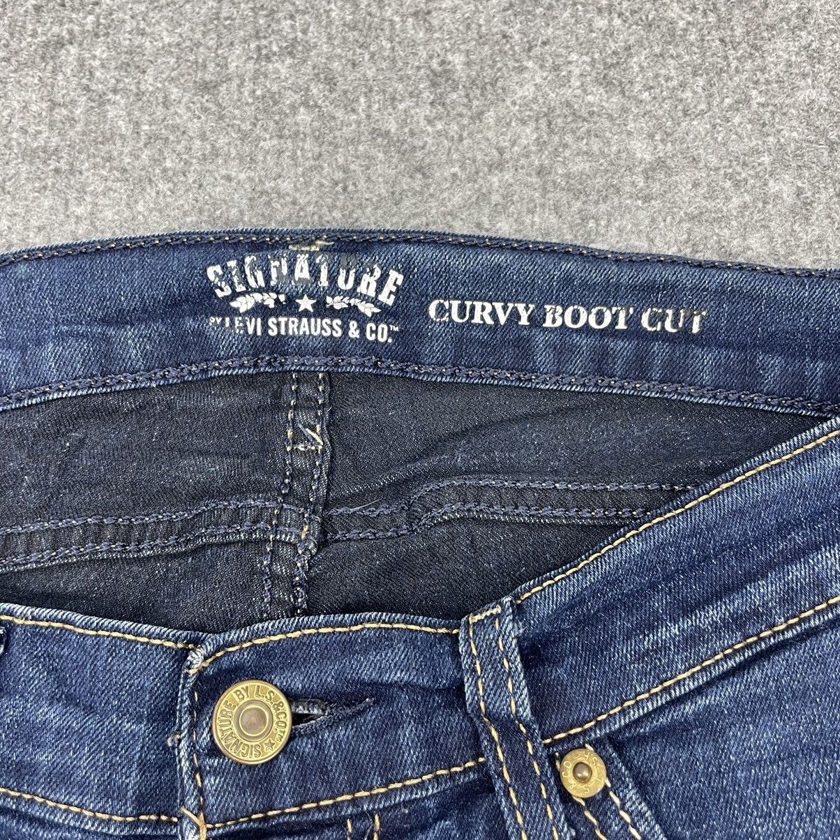 Japanese Brand × Signatures Signature Curvy Boot Cut Denim Jeans -wc062 Size US 33 - 6 Thumbnail