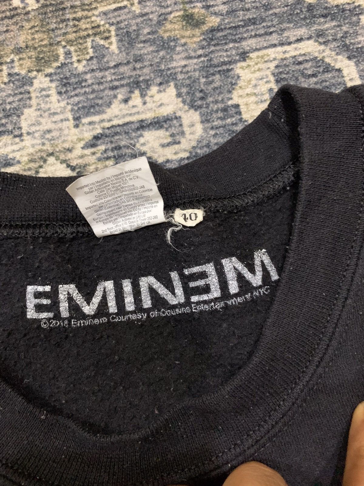 Eminem × Rap Tees × Vintage The Real Slim Shady Eminem Big Print Sweatshirt Size US L / EU 52-54 / 3 - 5 Thumbnail