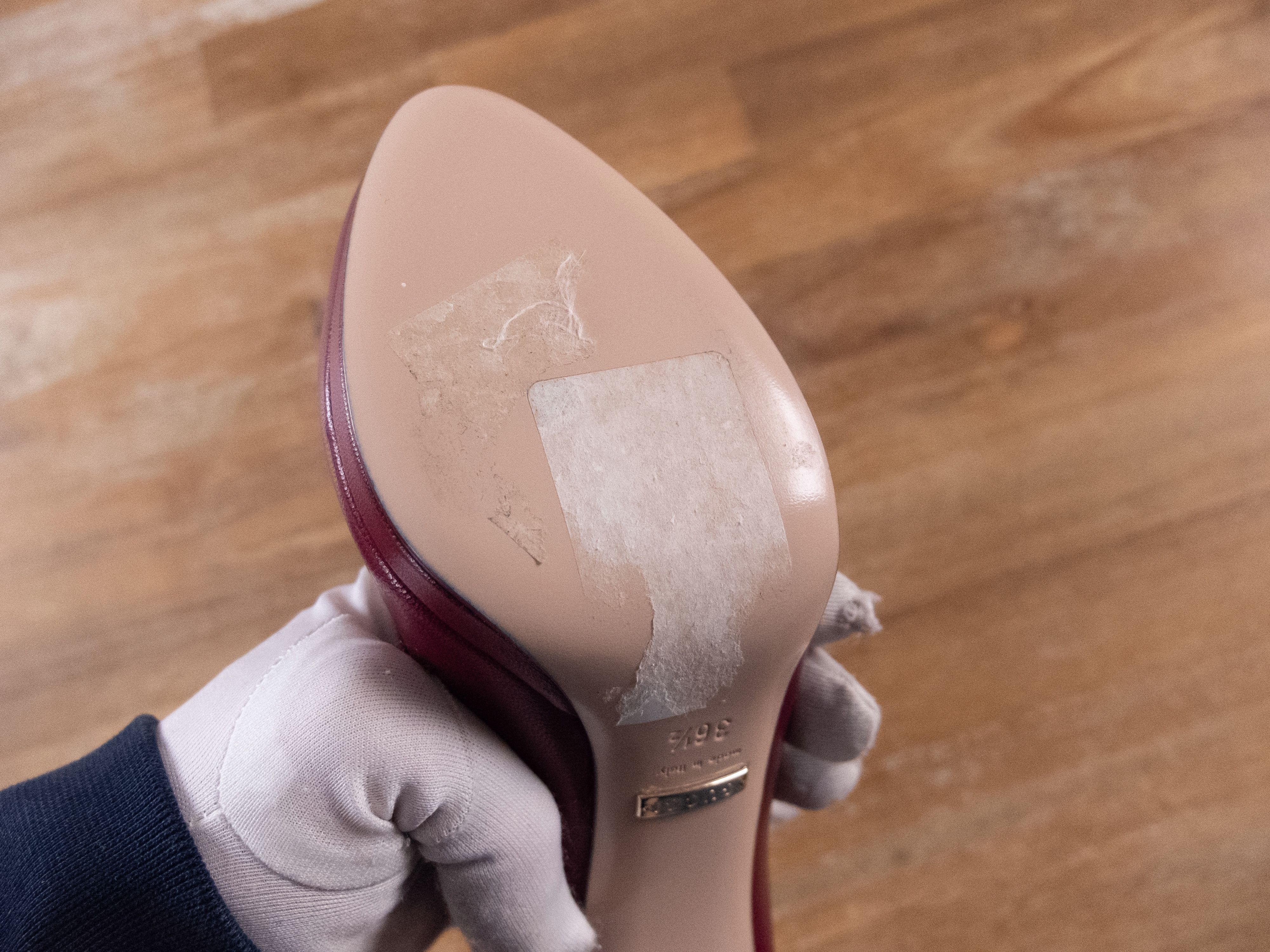 Gucci GUCCI Jolene red burgundy horsebit leather pumps shoes 36.5 Size US 6.5 / IT 36.5 - 8 Thumbnail
