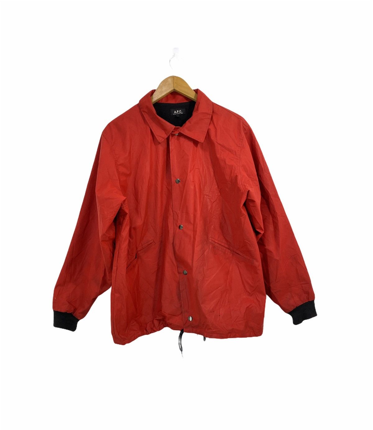 A.P.C. A.P.C Rocksteady Button Coaches Jacket Raincoat Design Size US S / EU 44-46 / 1 - 2 Thumbnail